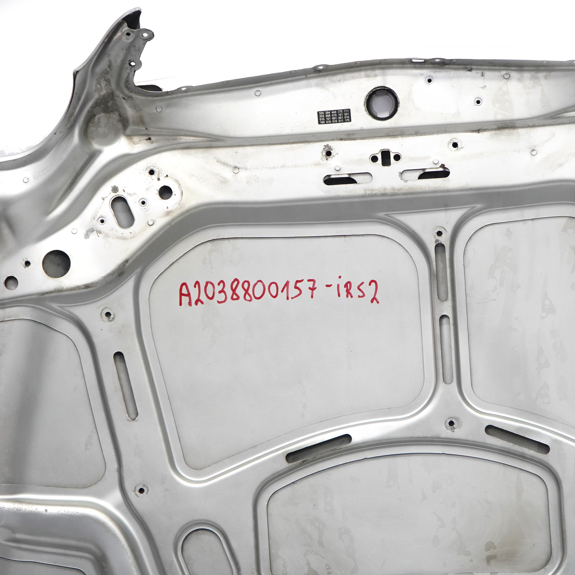 Mercedes W203 Hood Bonnet Trim Panel Covering Iridium Silver Metallic - 775