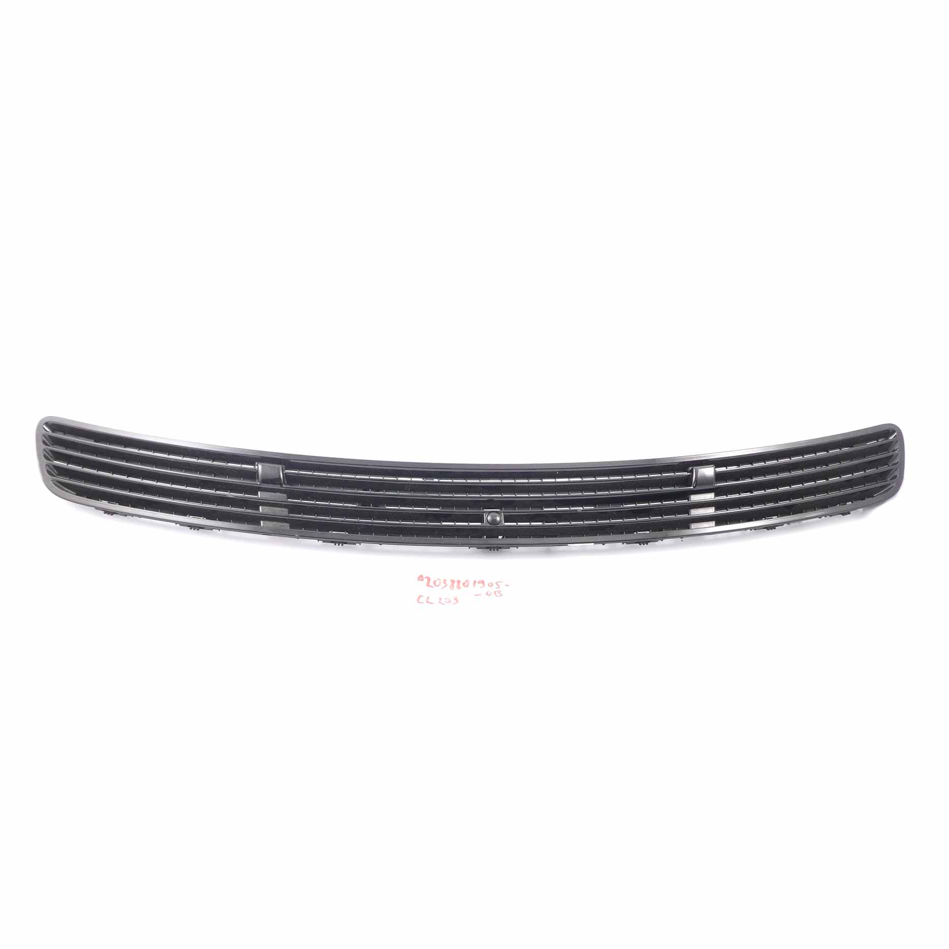 Mercedes W203 W209 Front Hood Top Cover Grill Obsidian Black 197 A2038801905