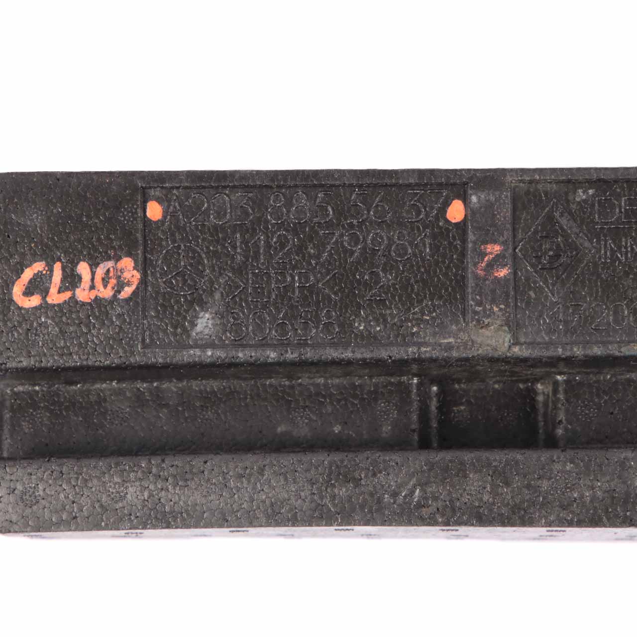 Mercedes CL203 CLC Rear Bumper Carrier Shock Absorber Foam Panel A2038855637