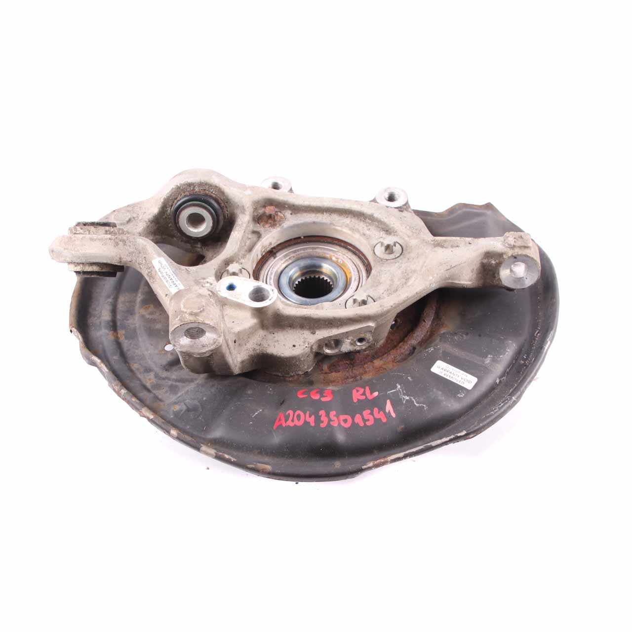 Mercedes W204 Wheel Hub C63 AMG Rear Left N/S Suspension Carrier Brake Cover