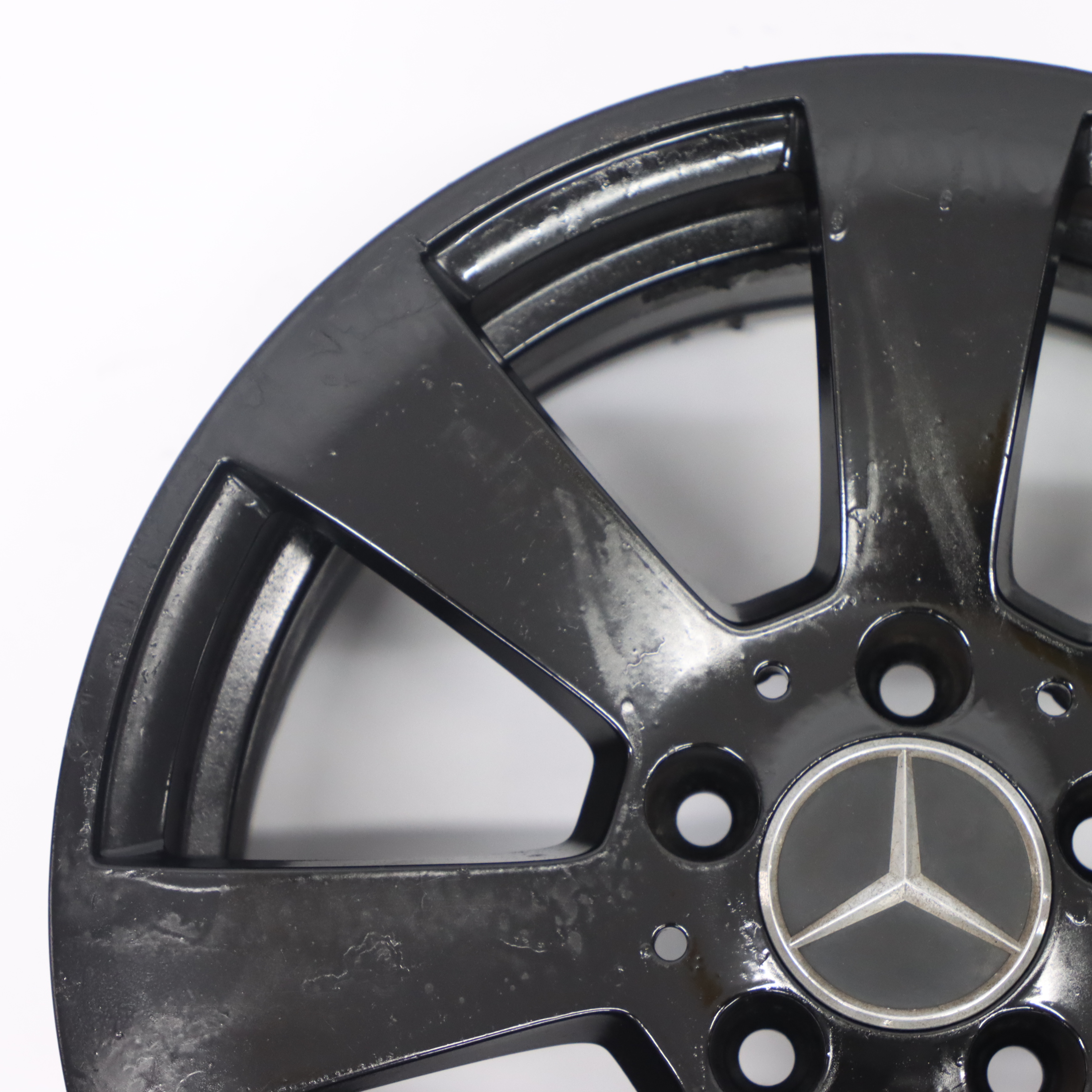 Mercedes W204 Schwarz 7 Loch Leicht metall felge 16" ET:43 7J A2044011102