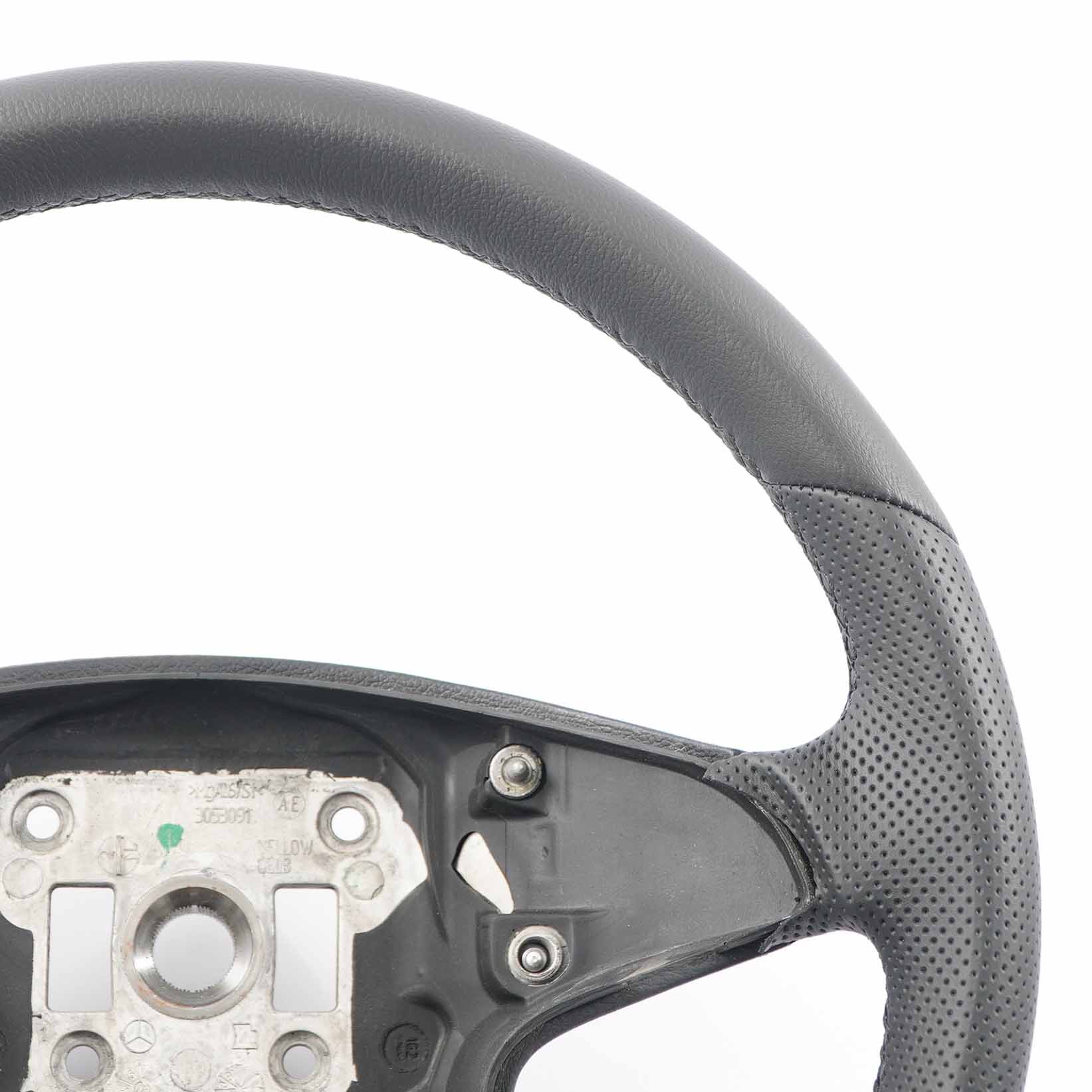 Mercedes-Benz C-Class W204 NEW Black Leather Steering Wheel with Black Threads