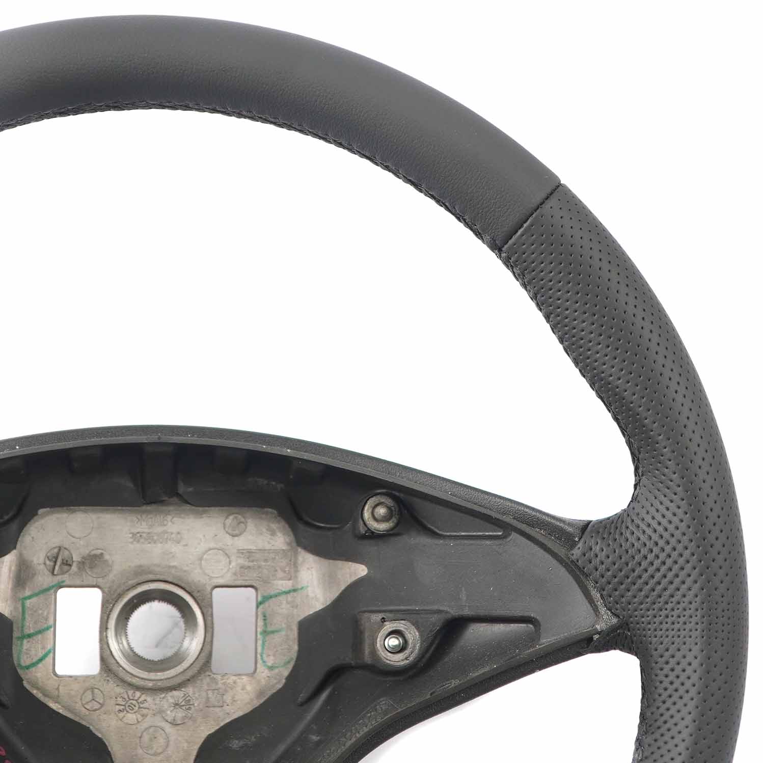 Mercedes W204 NEW Black Leather Steering Wheel with Black Threads A2044603203