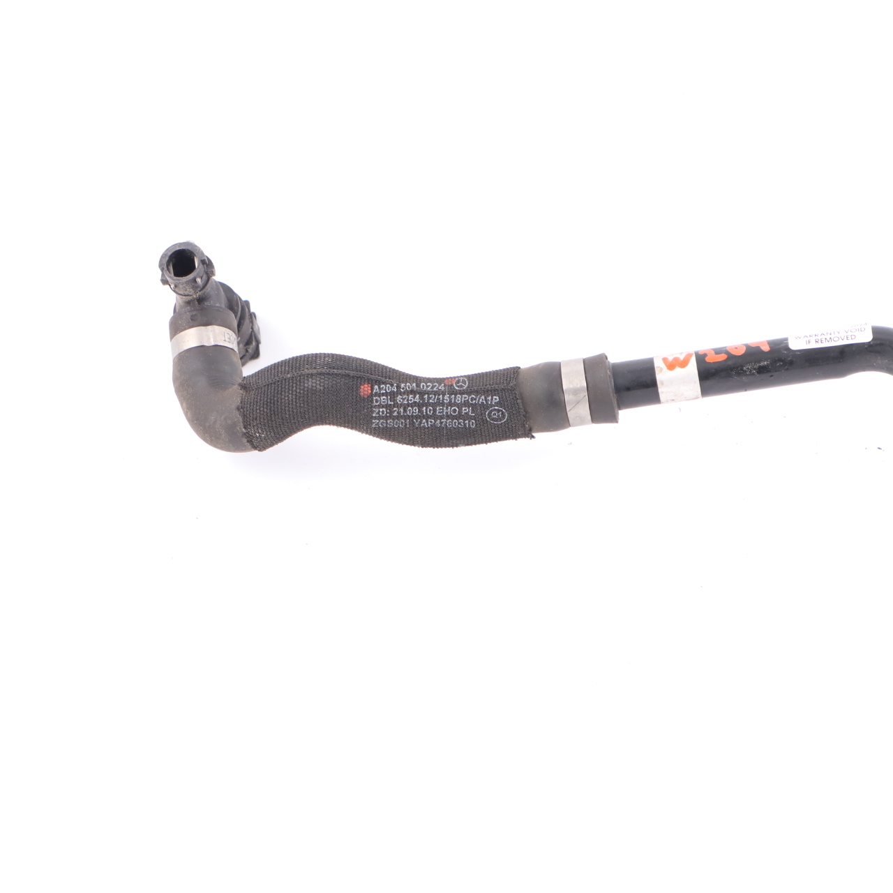 Coolant Pipe Mercedes W204 M274 Oil Cooler To Radiator Coolant Hose A2045010224