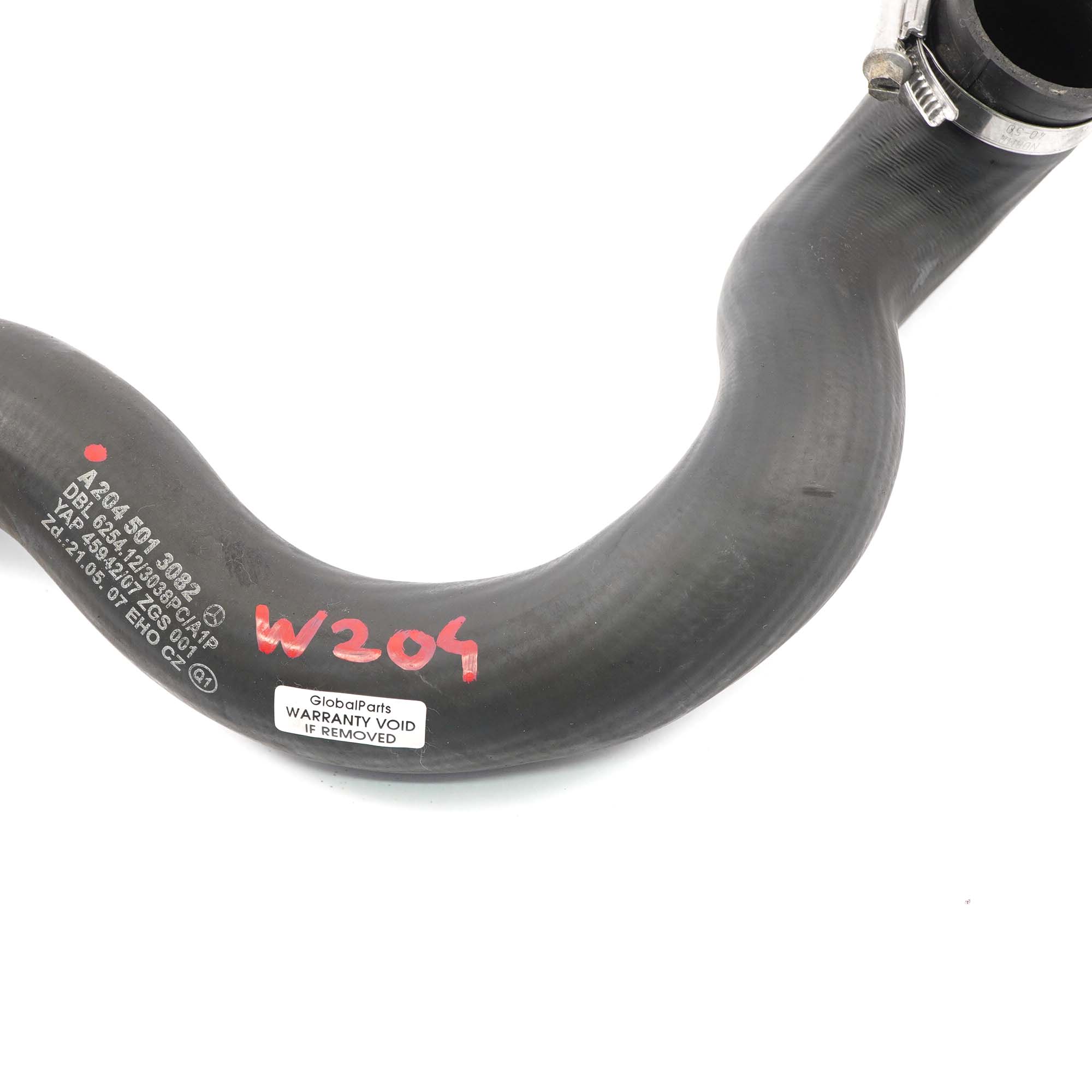 Water Pipe Mercedes W204 OM646 Radiator Coolant Hose Engine Cooling A2045013082