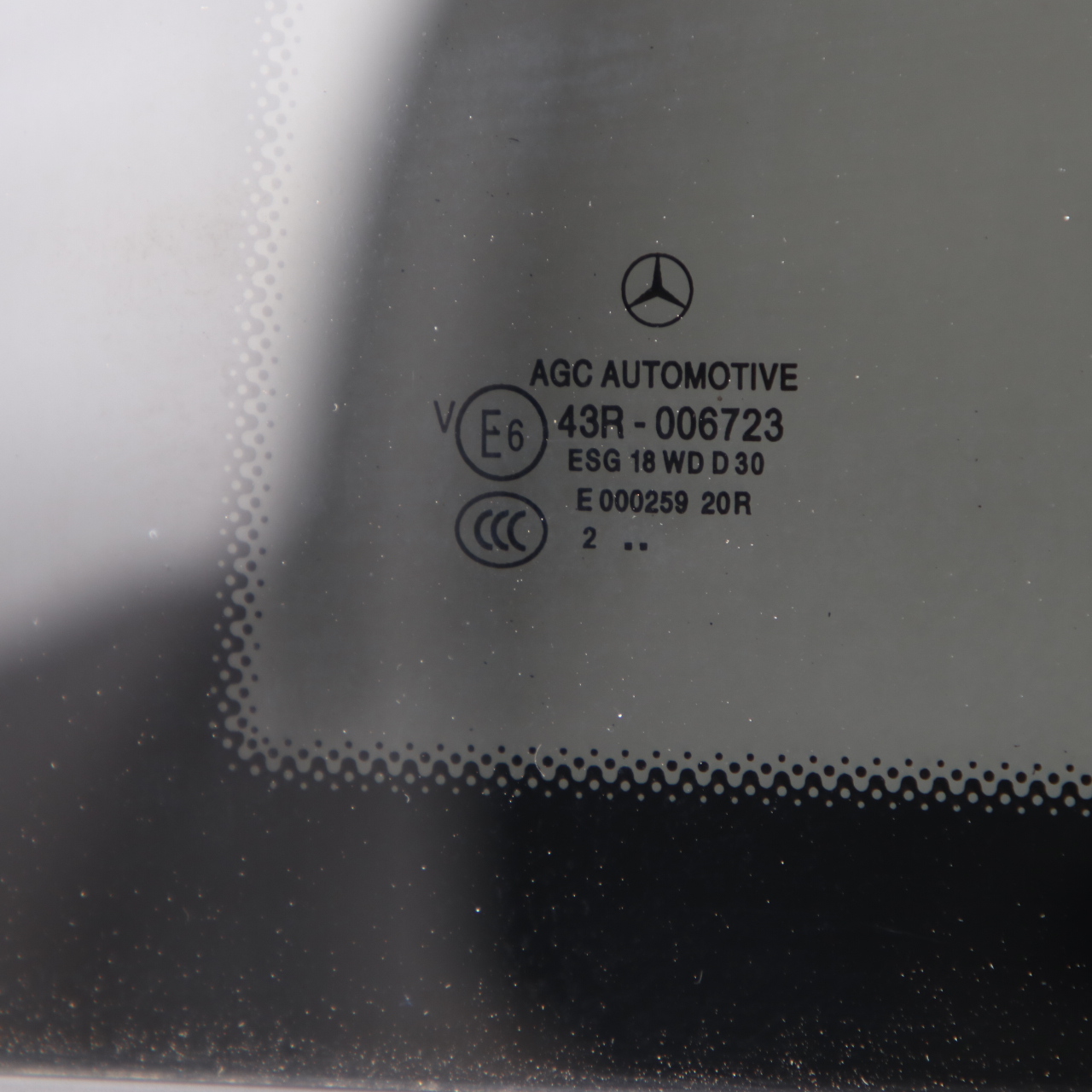 Mercedes W204 Coupe Quarter Side Window Glass Rear Left N/S Tinted A2046706712