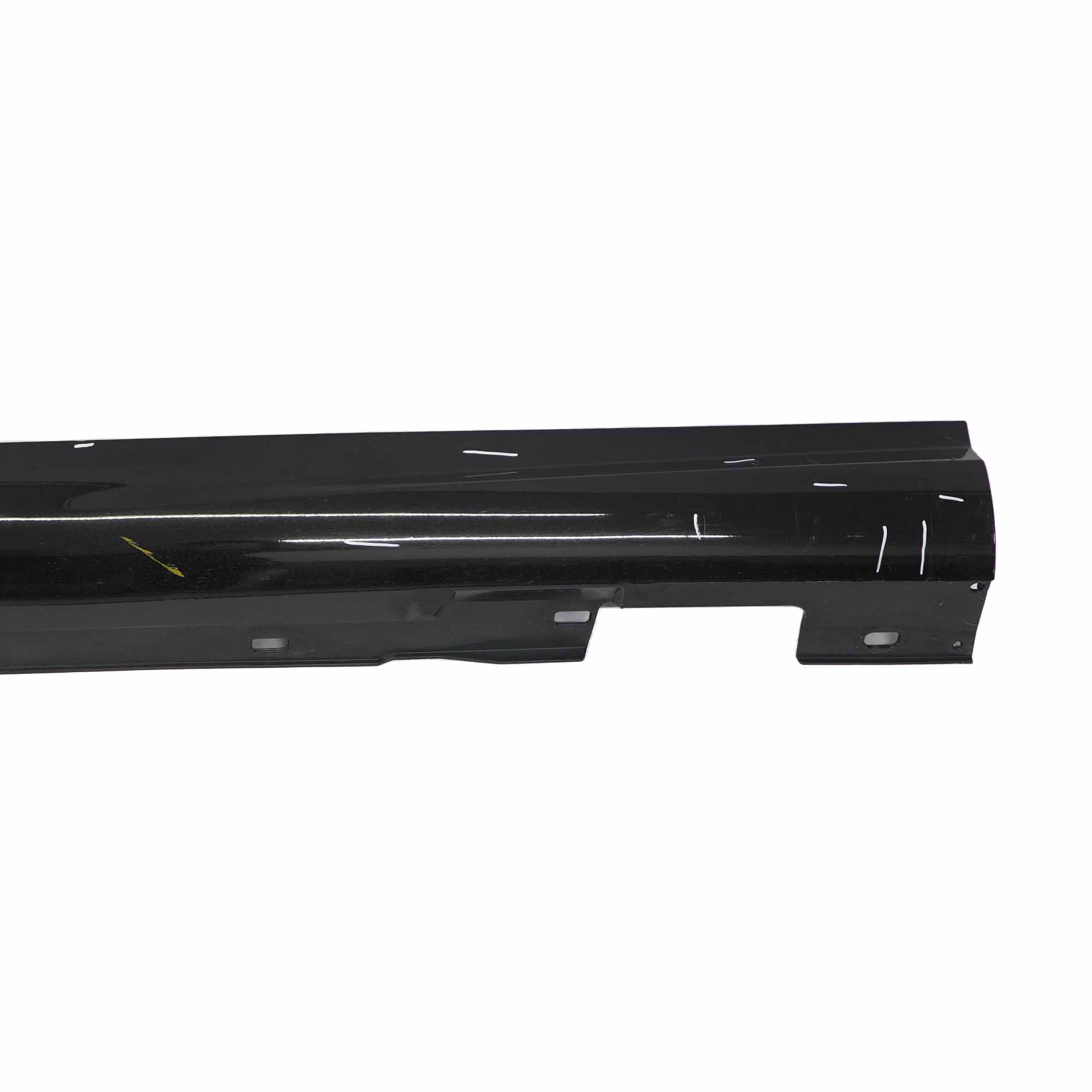 Mercedes W204 Side Skirt Cover Door Sill Panel Left N/S Obsidian Black - 197