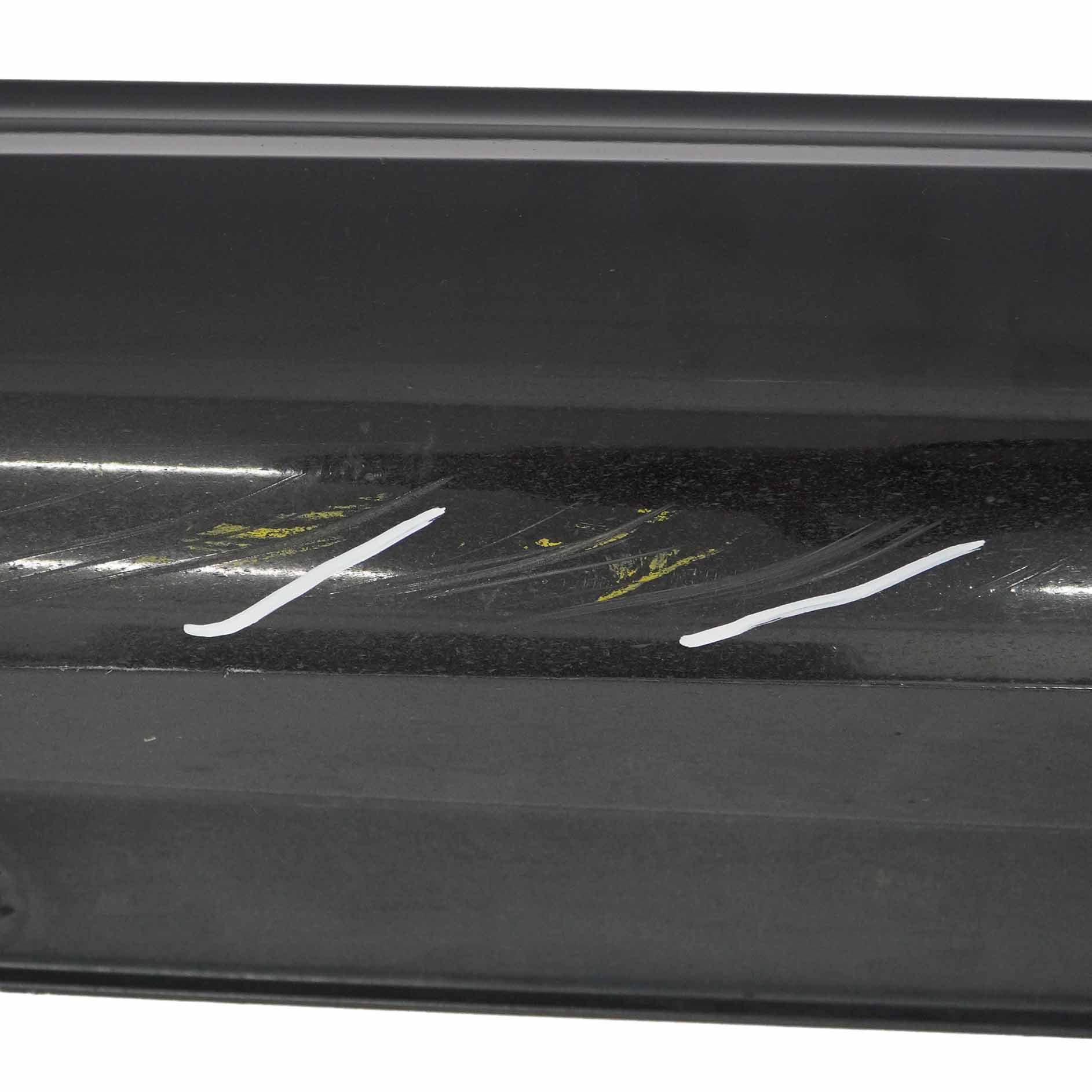 Mercedes W204 Side Skirt Cover Door Sill Panel Left N/S Obsidian Black - 197