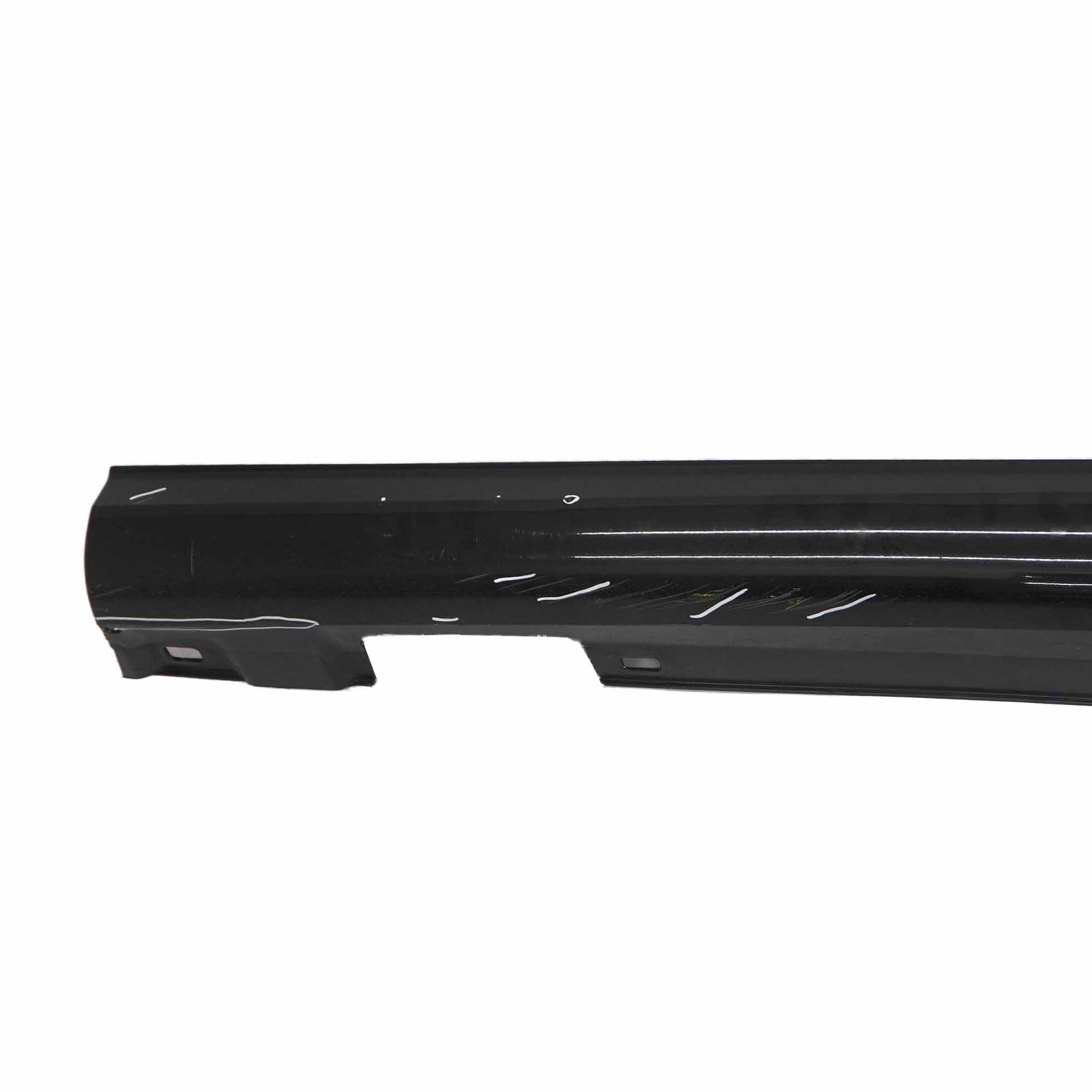 Mercedes W204 Side Skirt Cover Door Sill Panel Left N/S Obsidian Black - 197