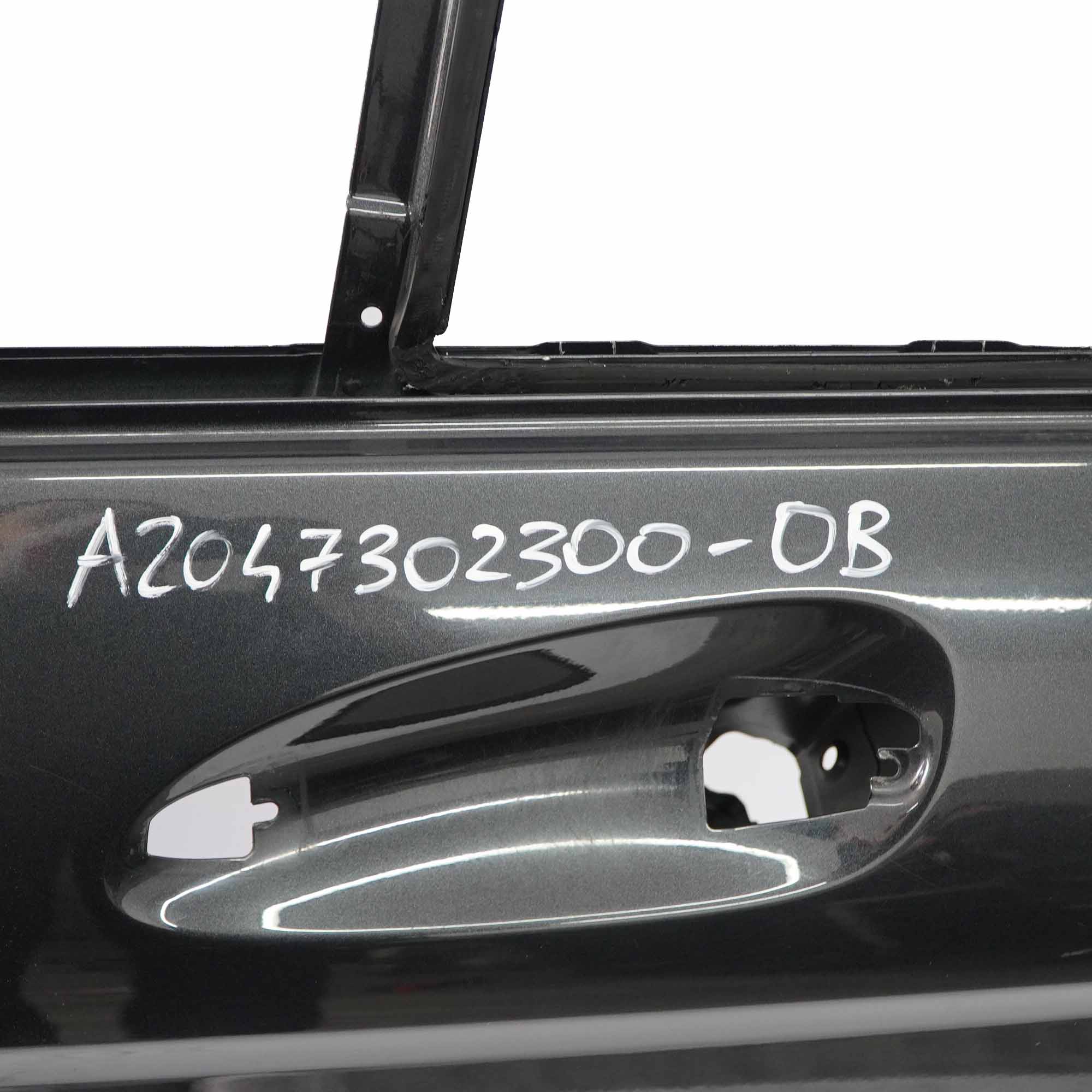 Mercedes S204 Estate Door Rear Left N/S Covering Obsidian Black Metallic - 197