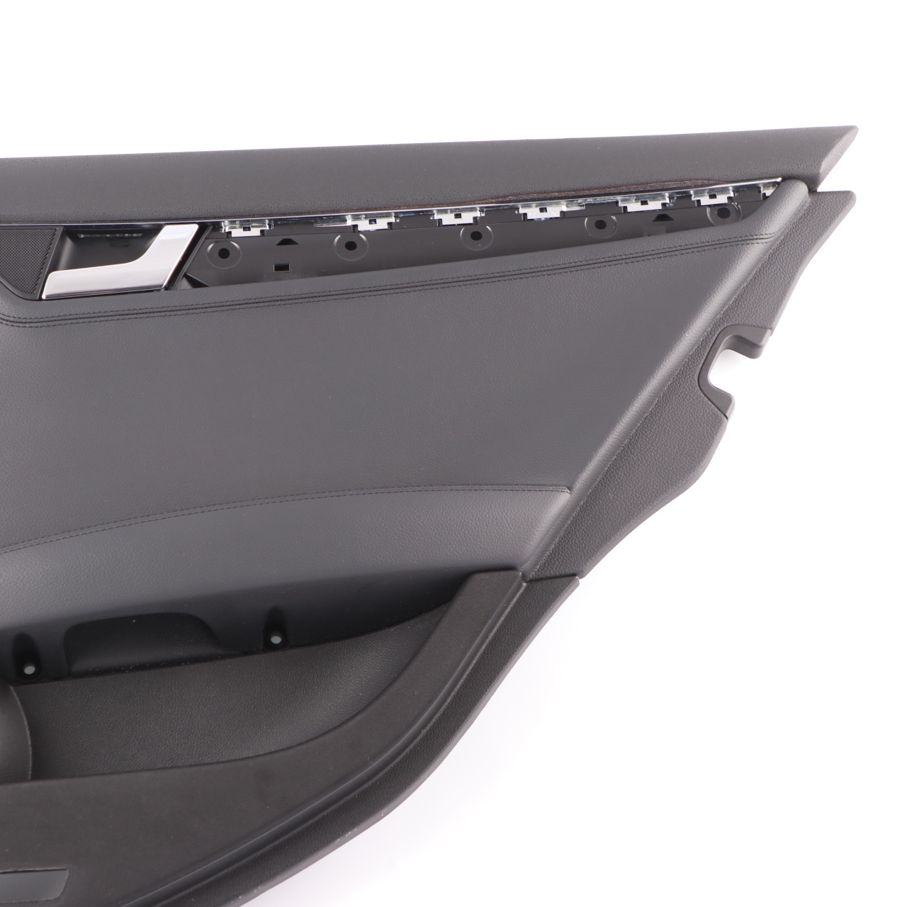 Mercedes W204 Türkarte Hinten Rechts Türverkleidung Trim Panel Leder Schwarz