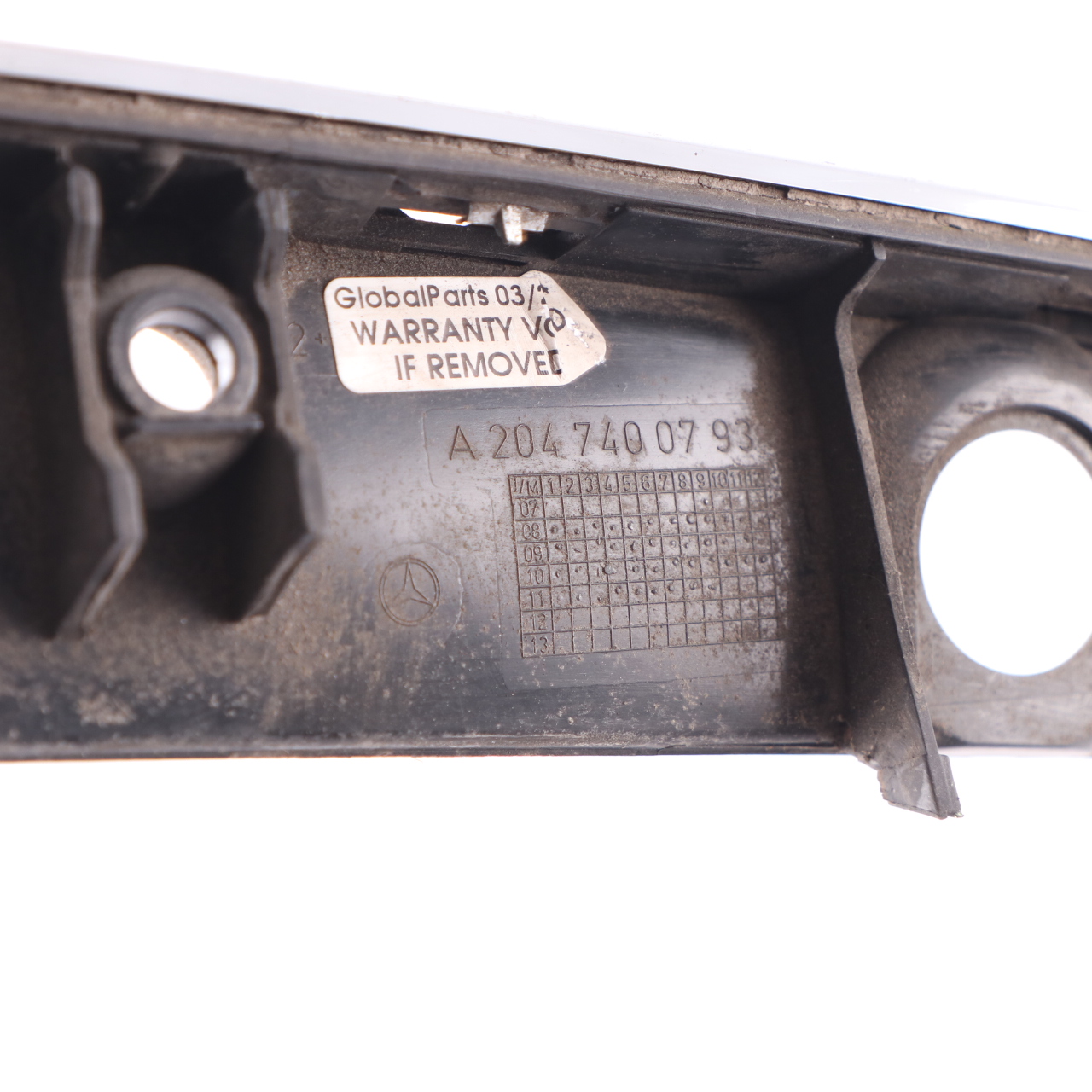 Mercedes W204 Koffer Raum Verkleidung hintere Abdeckung Boot Chrom A2047400793