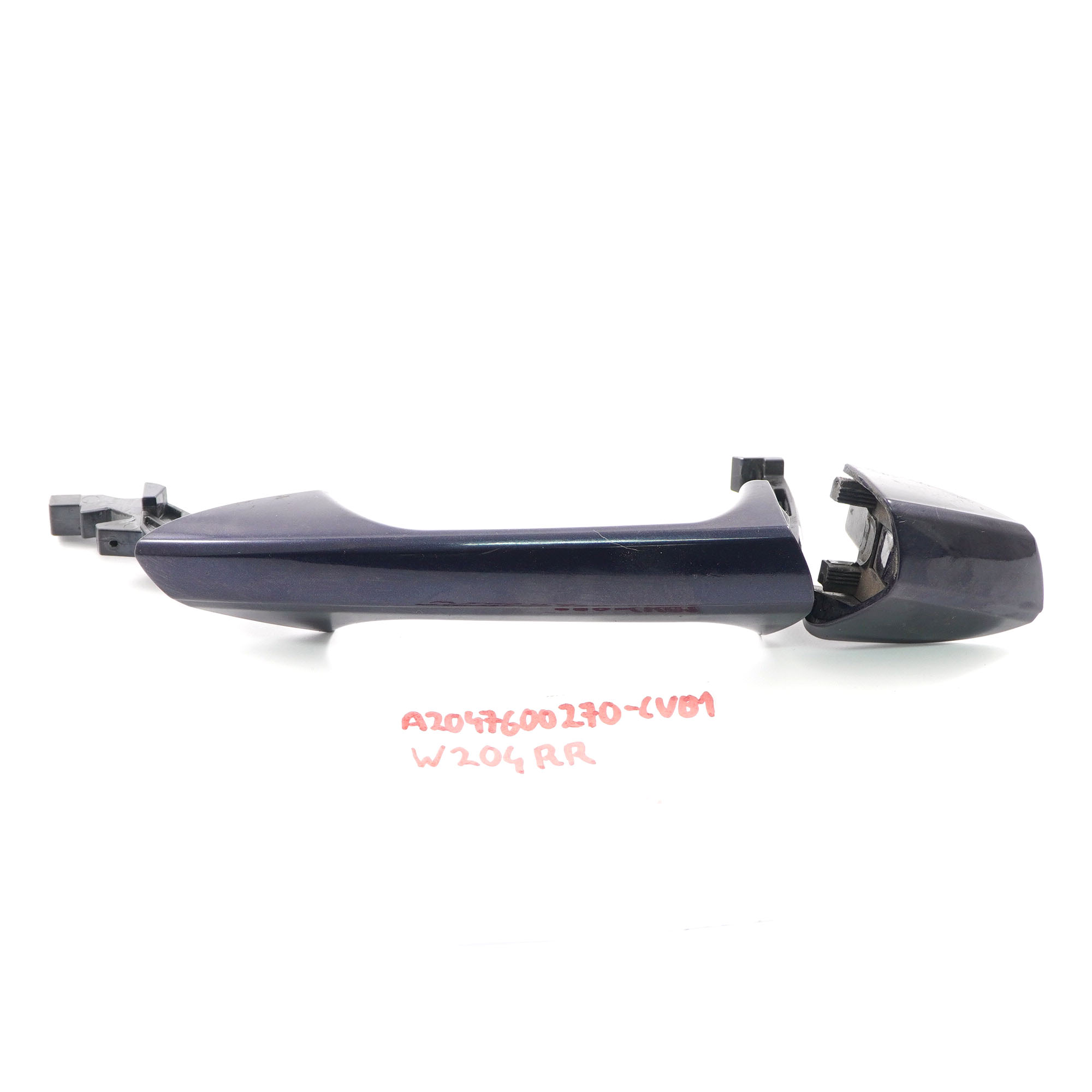 Mercedes W204 Door Grab Handle Rear Right O/S Cavansite Blue Metallic 890