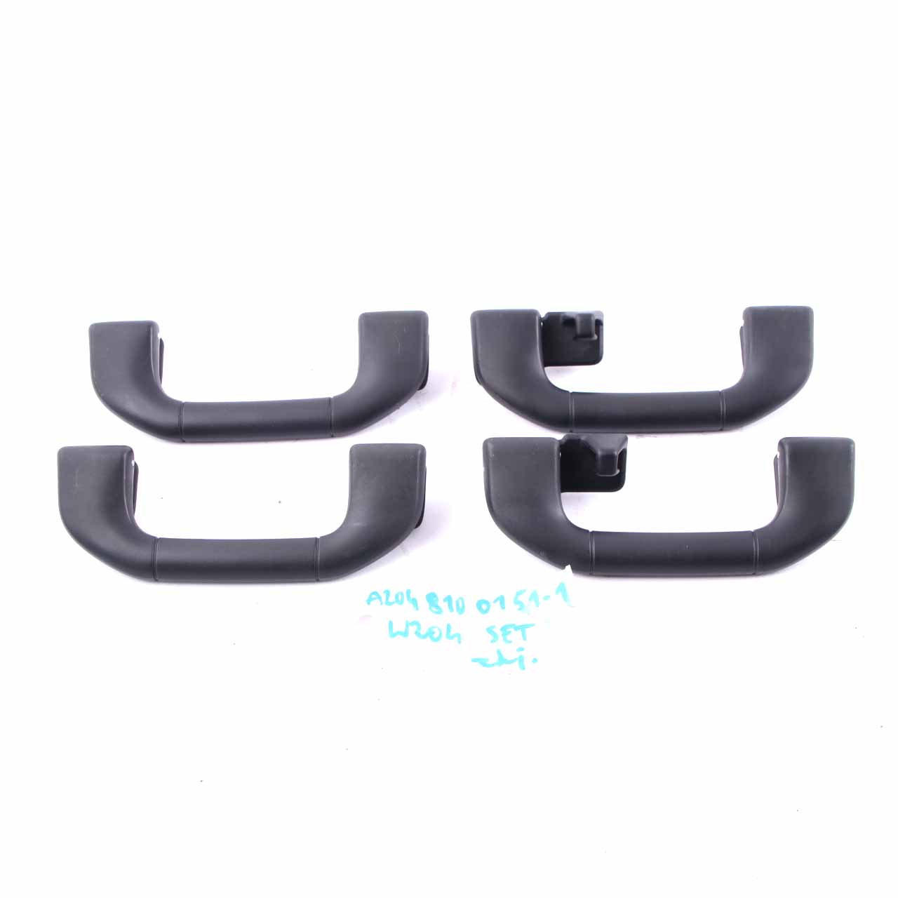 Mercedes W204 W212 Grab Handle Roof Front Rear Left Right N/O/S Set Black 1