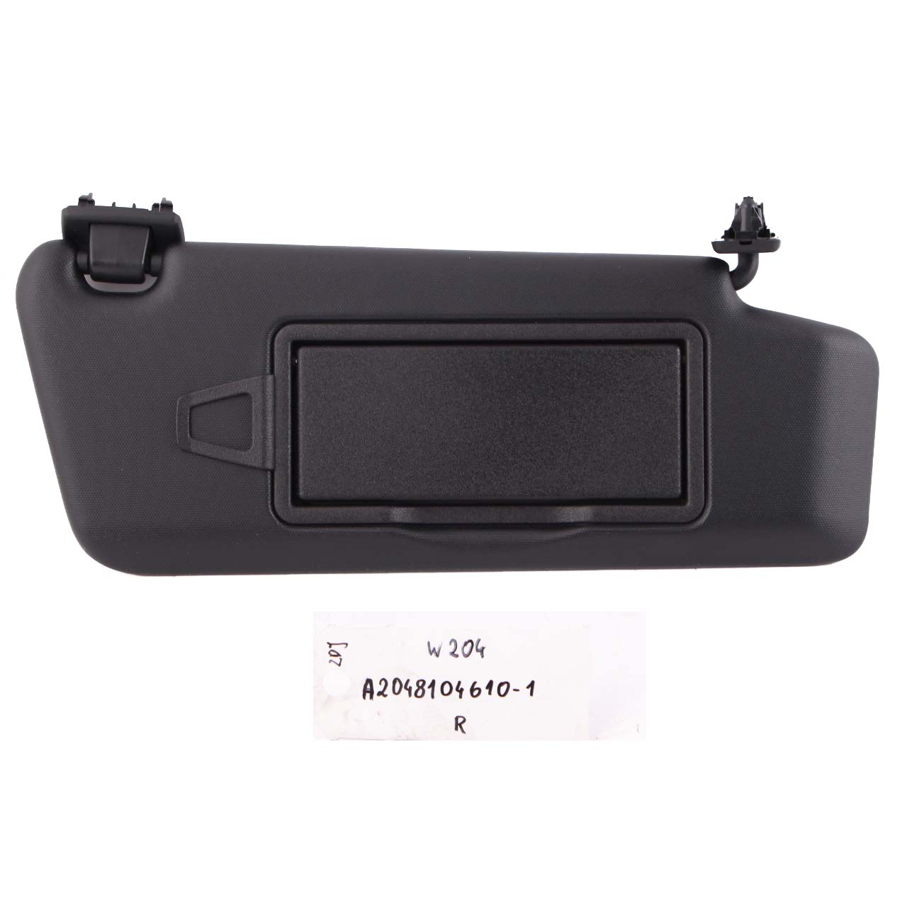 Mercedes W204 Sonnen Blende Abdeckung Trim Schwarz Rechts A2048104610