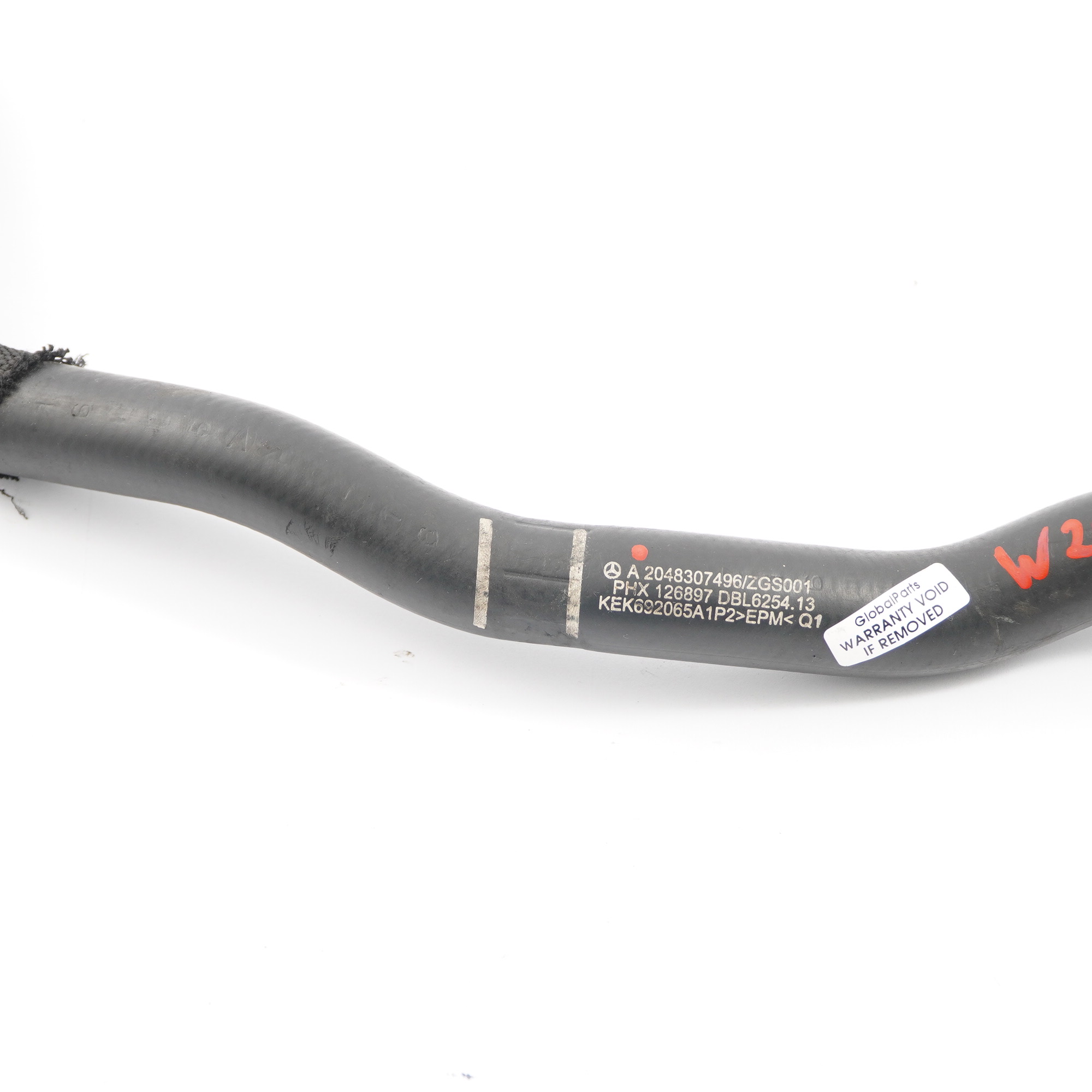 Water Pipe Mercedes W204 W207 OM651 Cooling Coolant Hose Line A2048307496