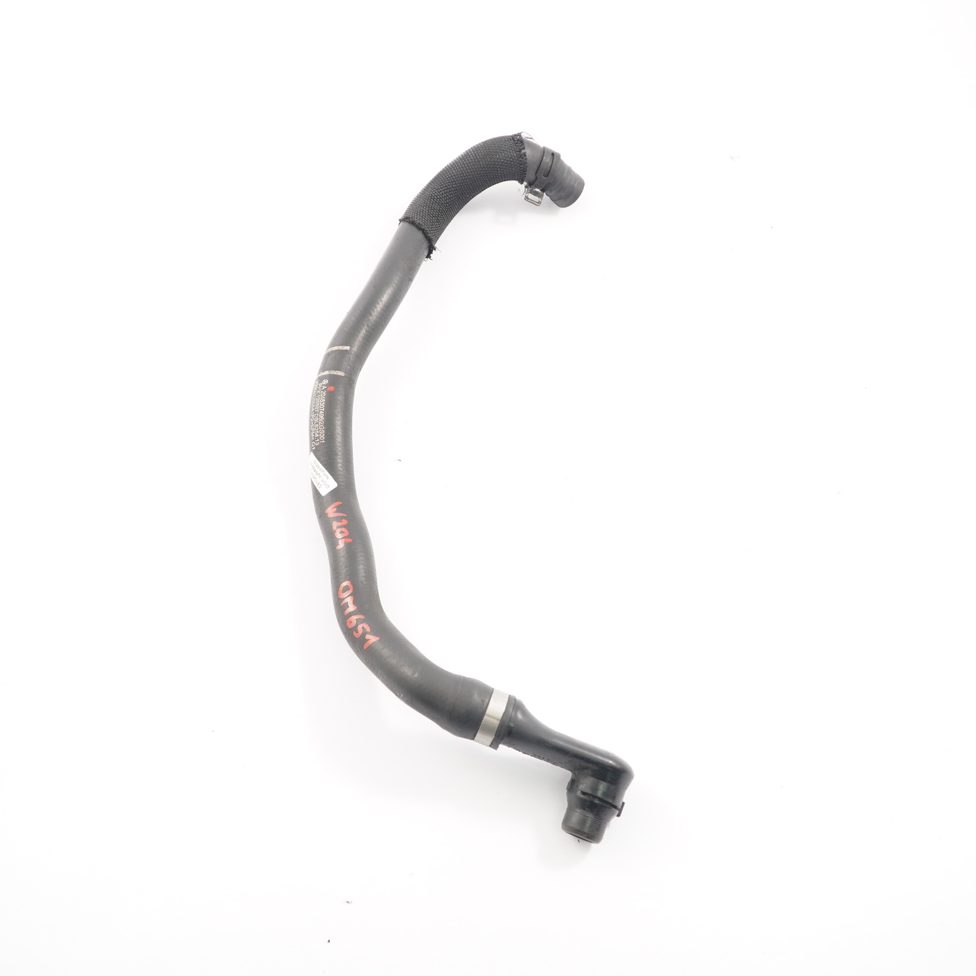 Water Pipe Mercedes W204 W207 OM651 Cooling Coolant Hose Line A2048307496