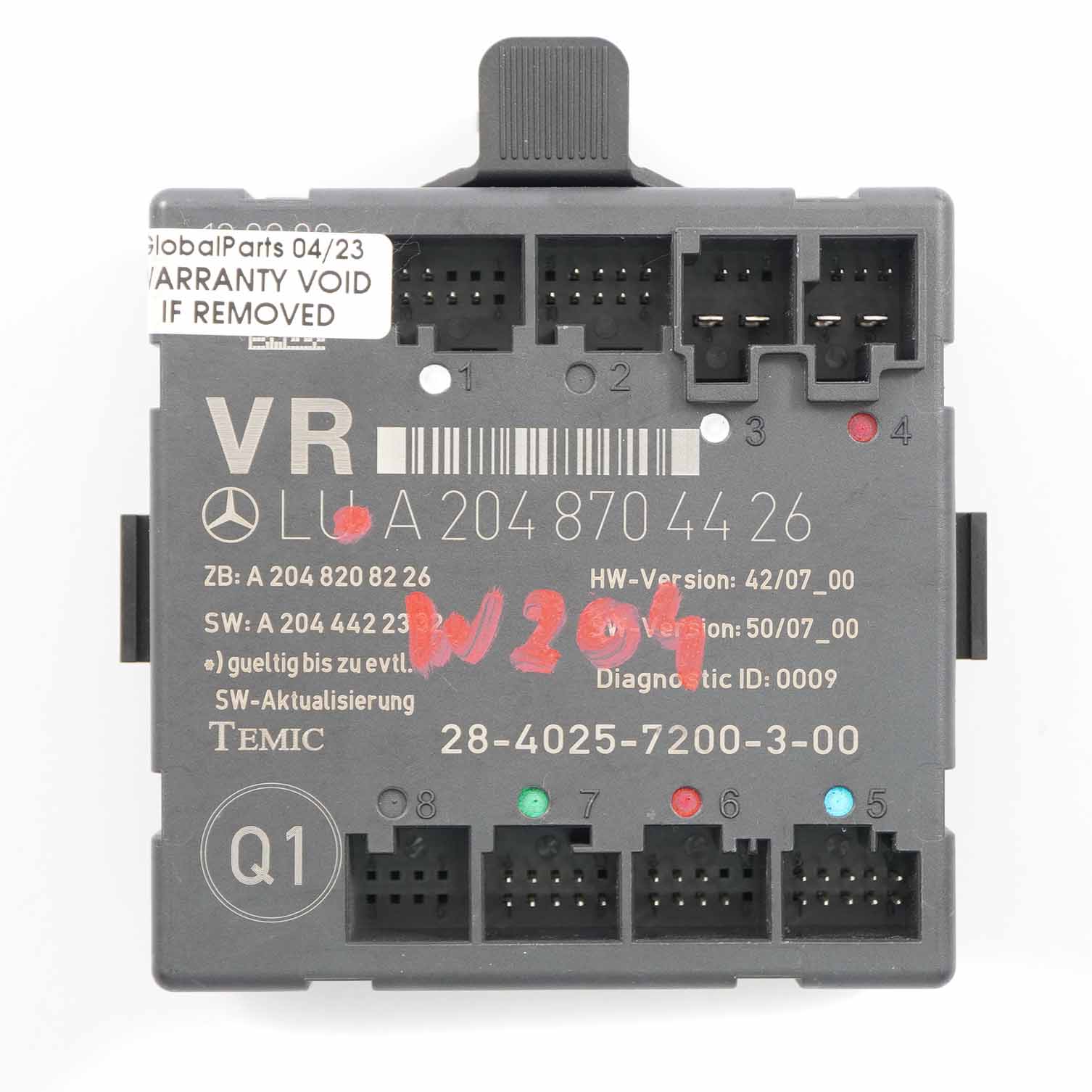 Tür modul Mercedes W204 S204 vorne rechts Steuergerät A2048704426