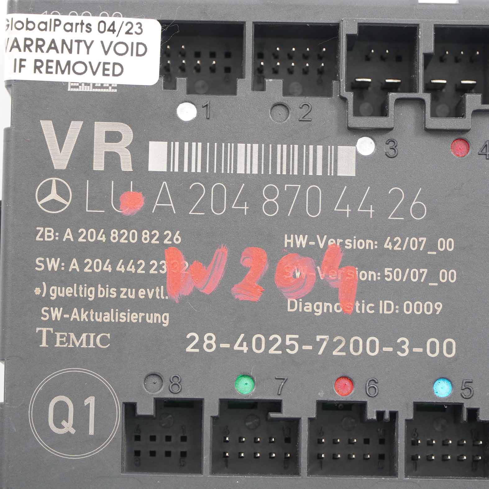 Tür modul Mercedes W204 S204 vorne rechts Steuergerät A2048704426