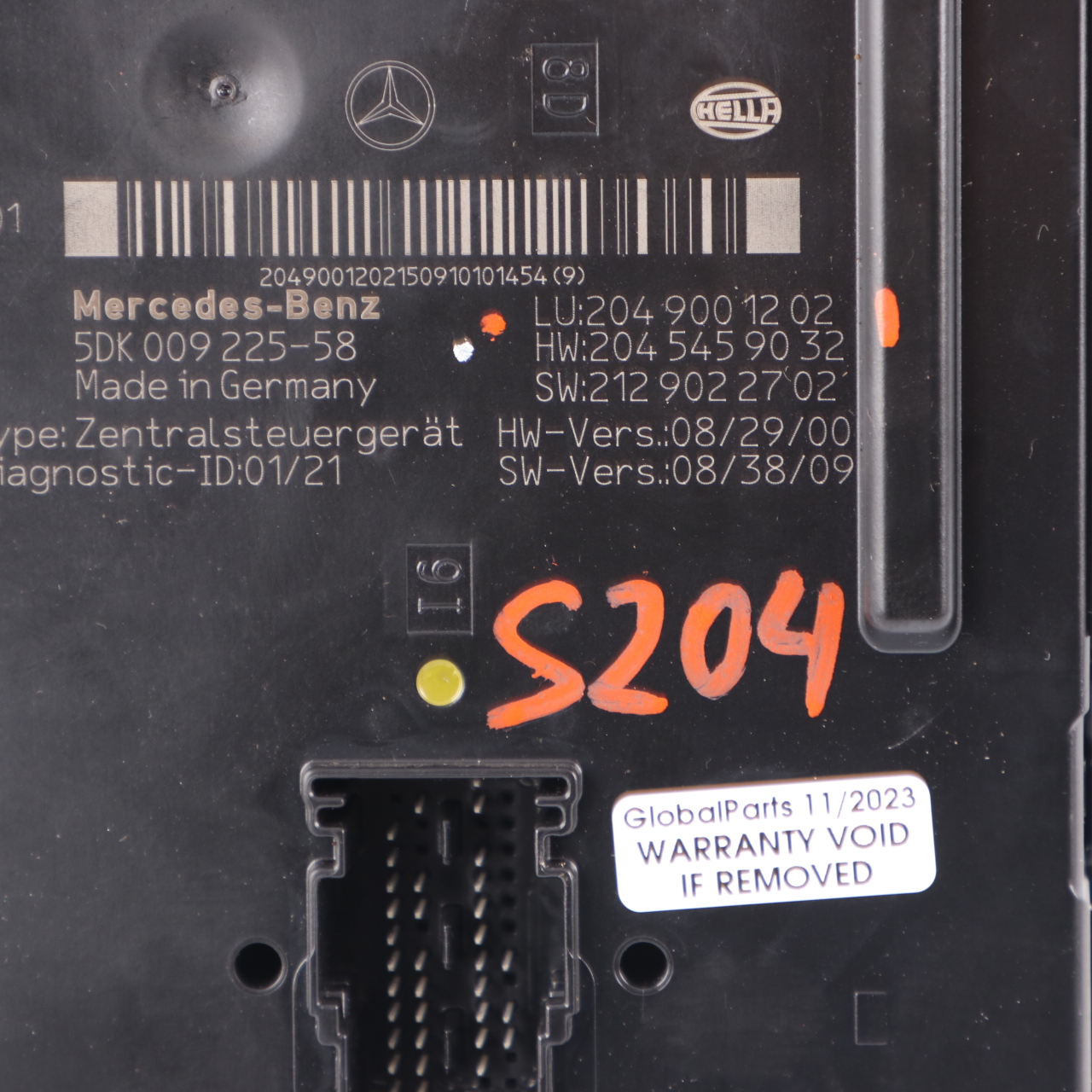 Mercedes W204 S204 T-Modell SAM-Steuergerät hinten Modul A2049001202