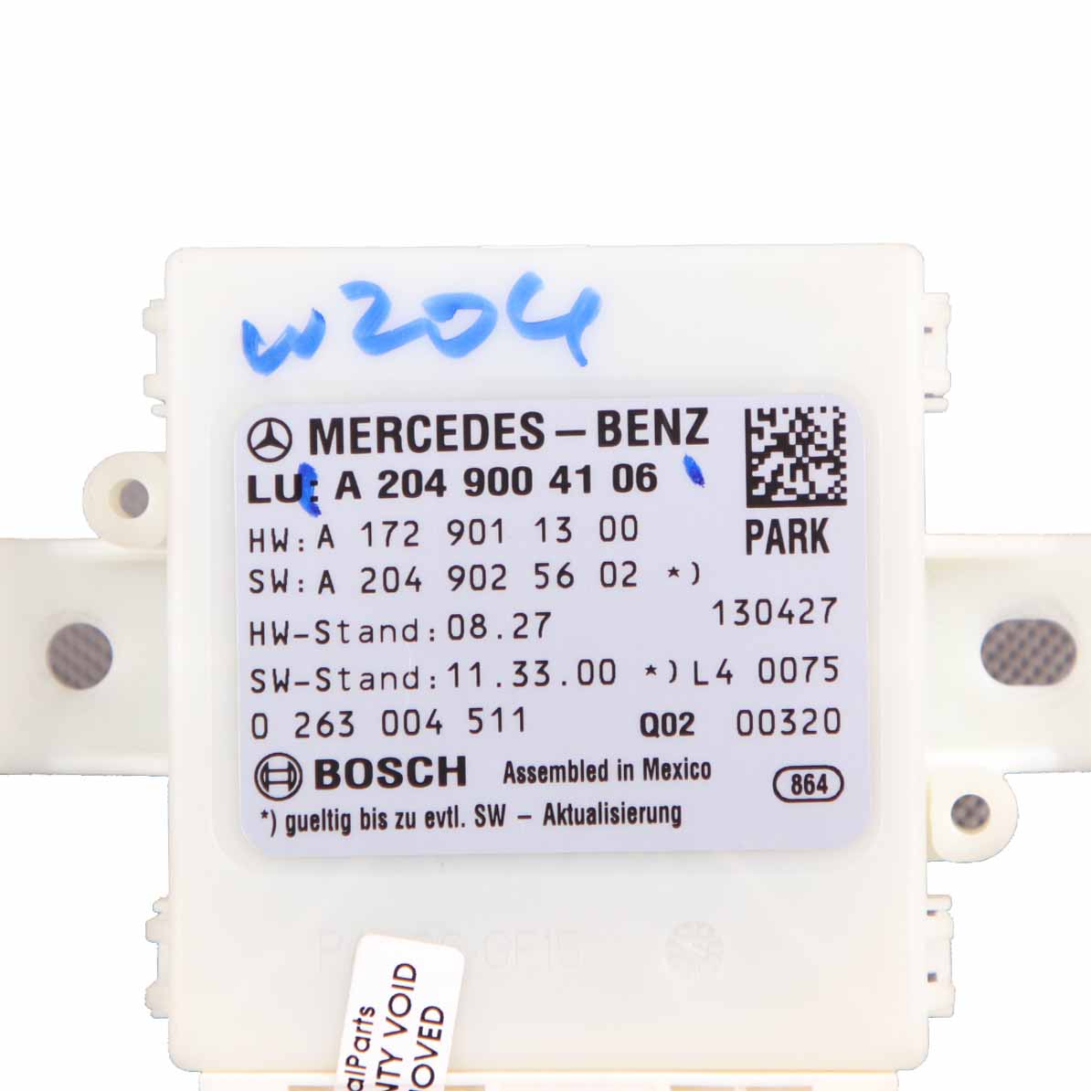 Parktronic Modul Mercedes W204 PDC Parksensoren Steuergerät A2049004106