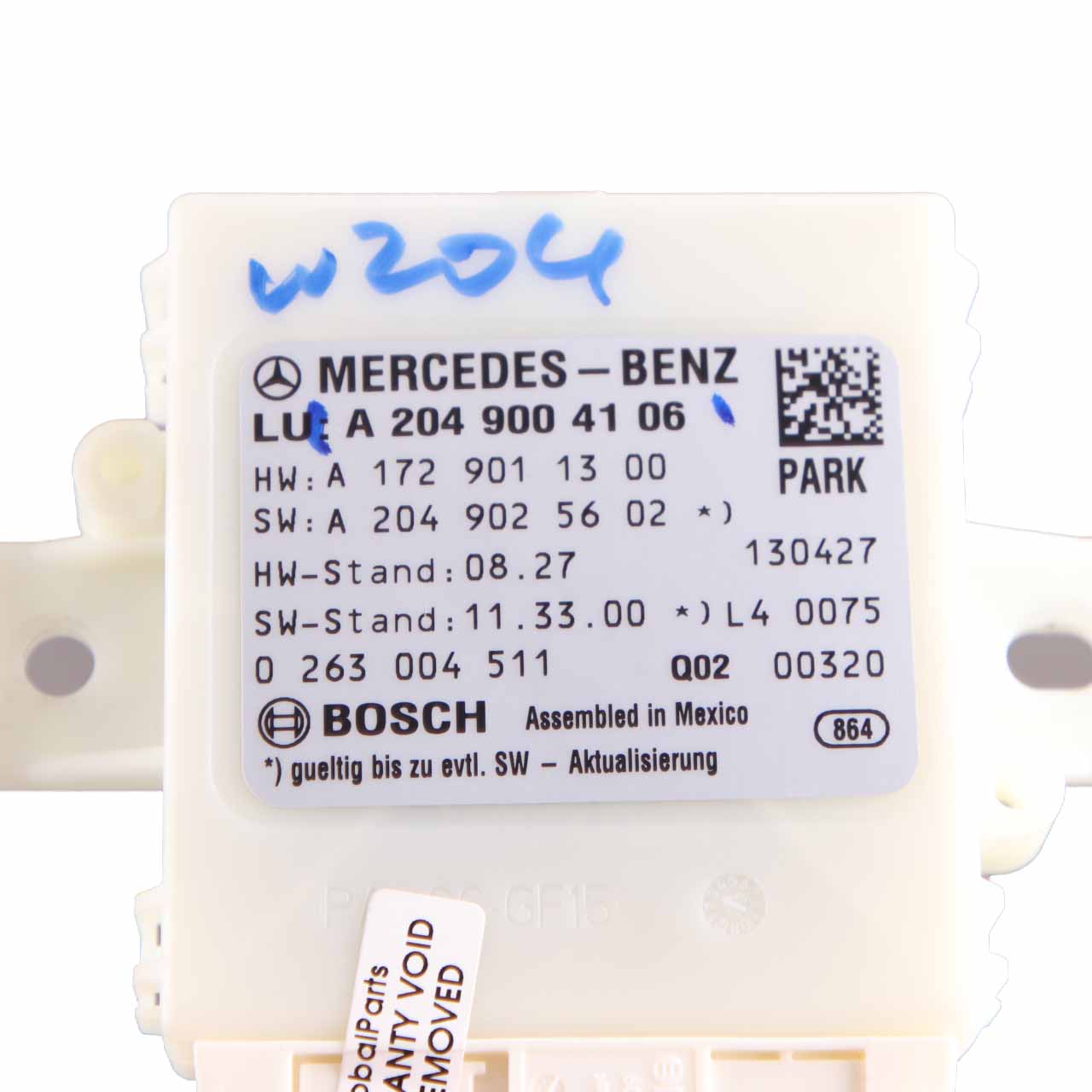 Parktronic Modul Mercedes W204 PDC Parksensoren Steuergerät A2049004106