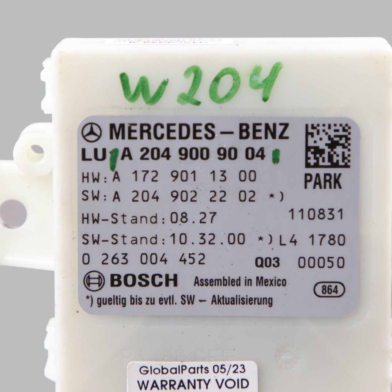 Mercedes W204 S204 PDC Parkmodul Abstandsregeltempomat Sensor A2049009004