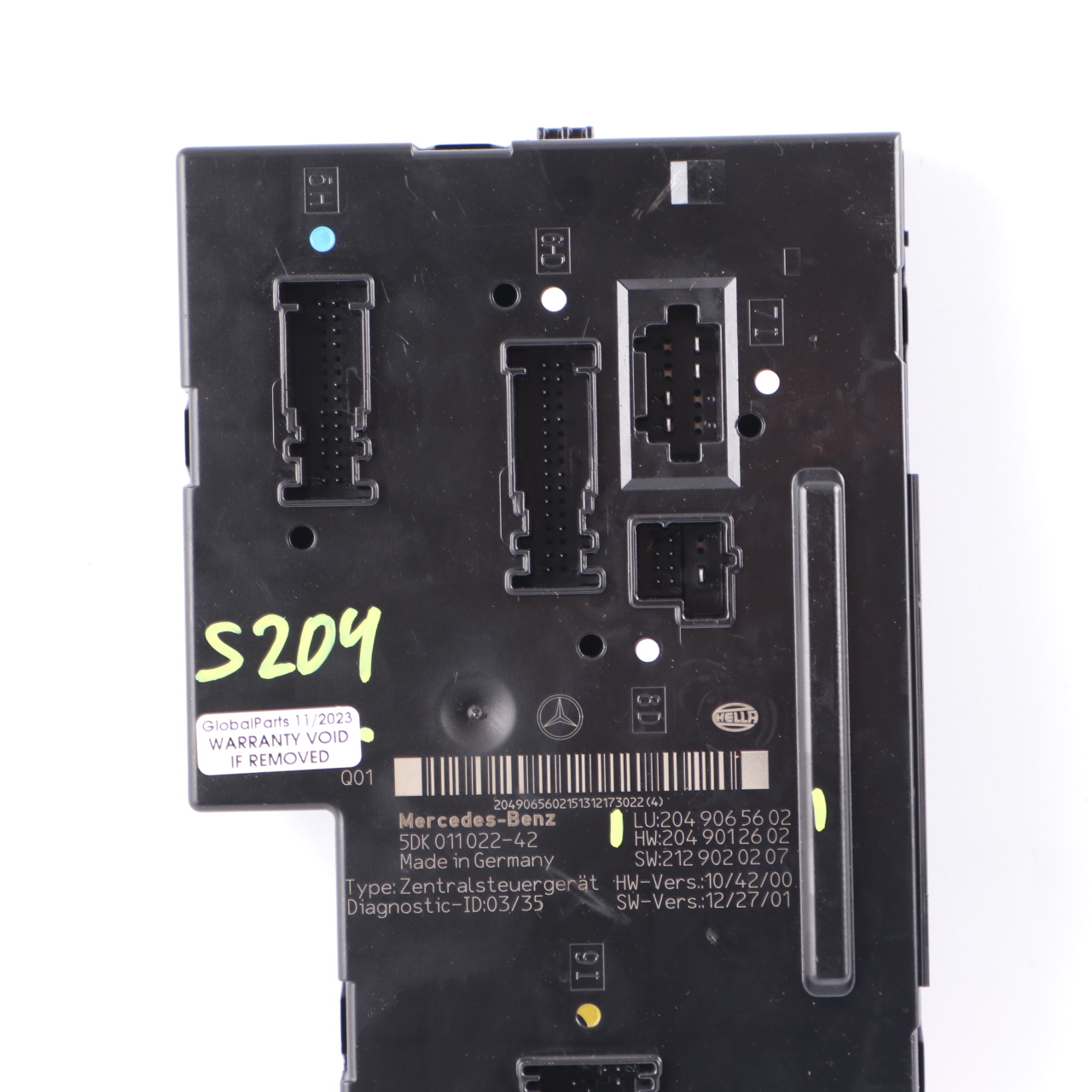 Mercedes S204 Heckkofferraum SAM Central Electric Base Steuermodul A2049065602