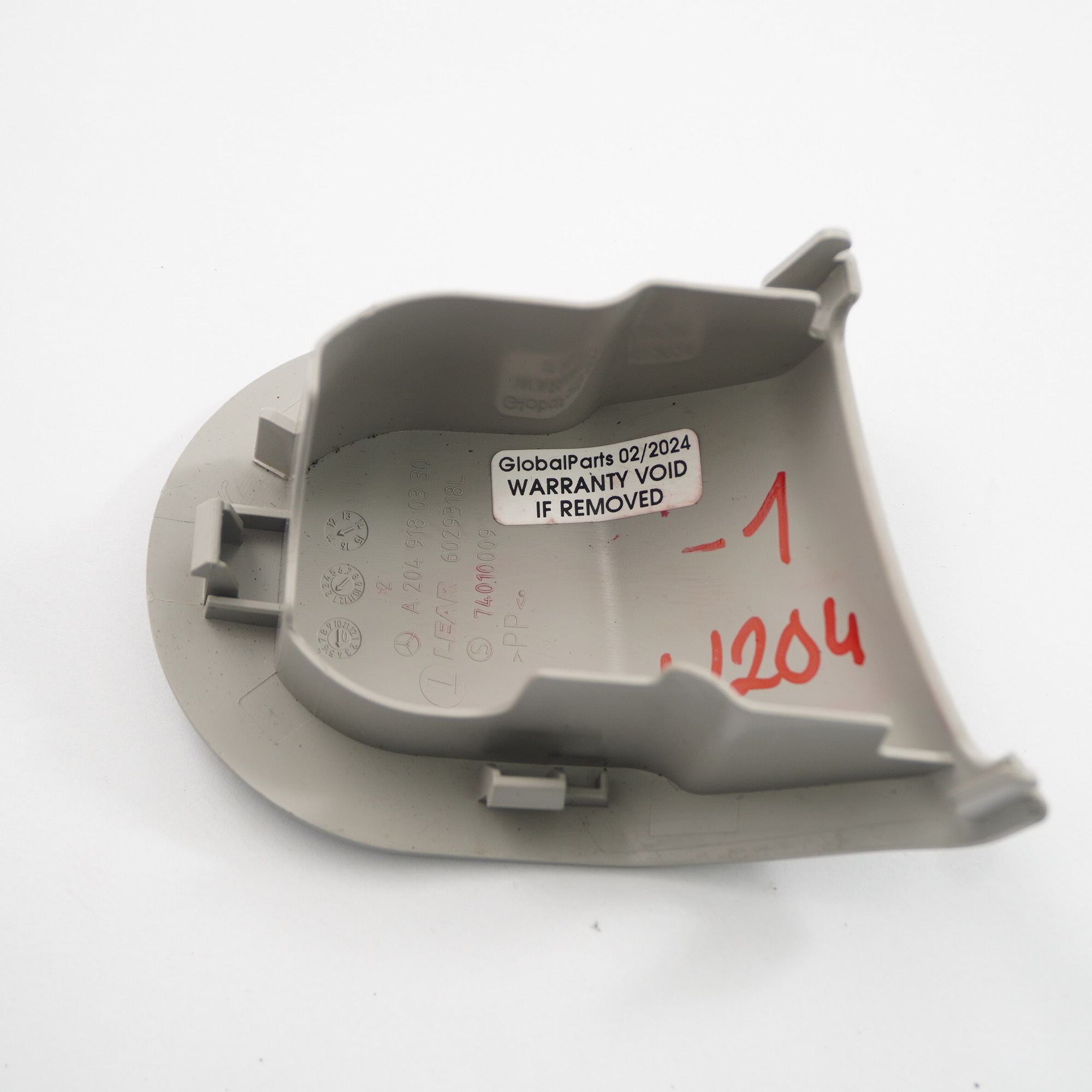 Mercedes W204 Vorder Sitz Abdeckung Verkleidung Innen Links Grau A2049180330