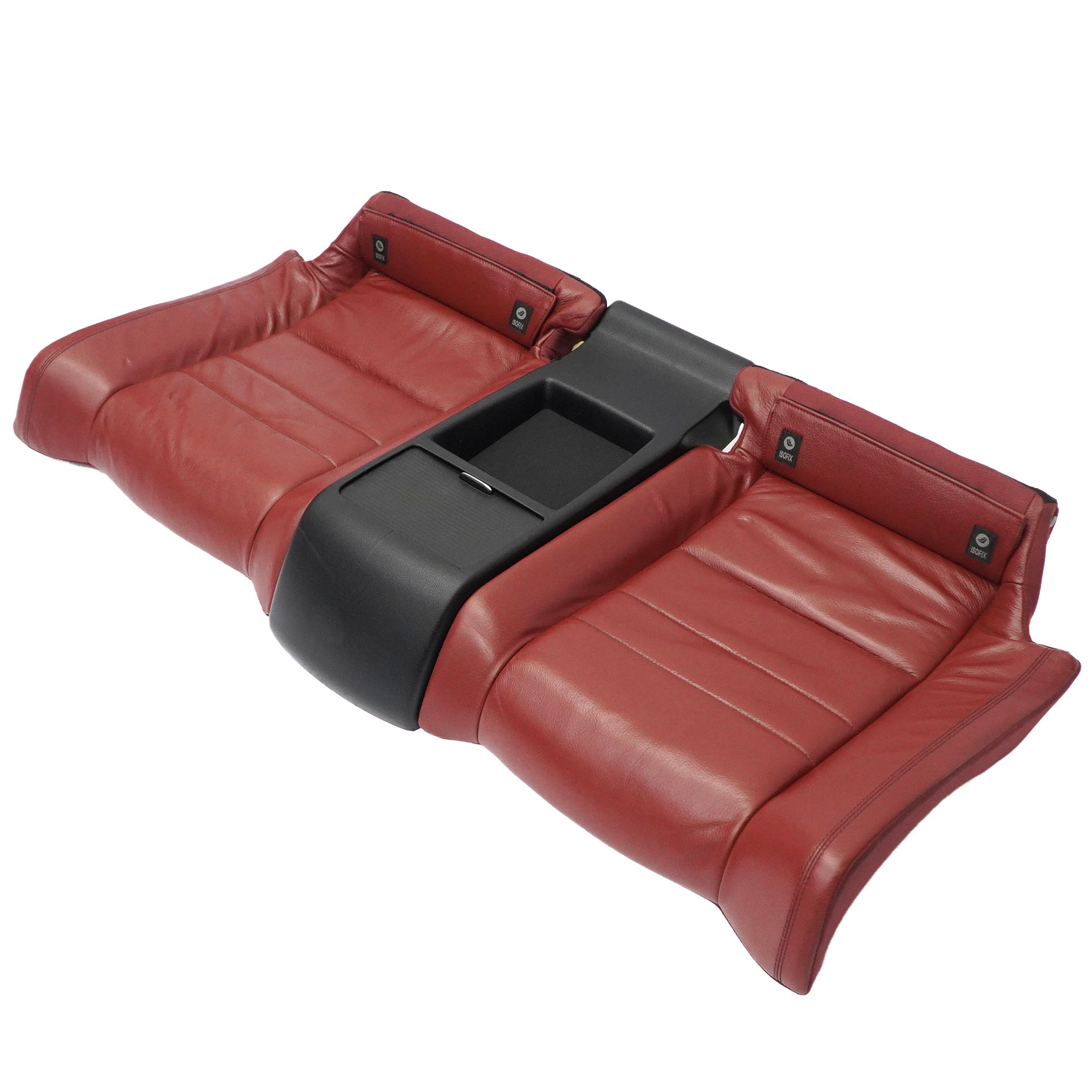 Mercedes C204 Rücksitzbank Coupe Couch Sofa Bezug Leder Rot