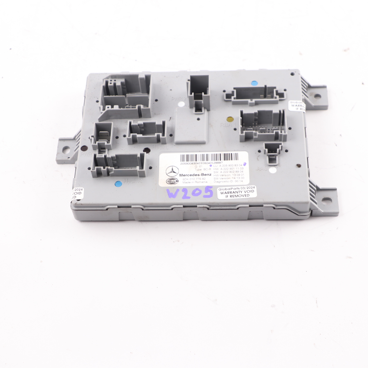 Mercedes W205 SAM Modul hintere Karosserie Komfort Steuergerät ECU A2059008304