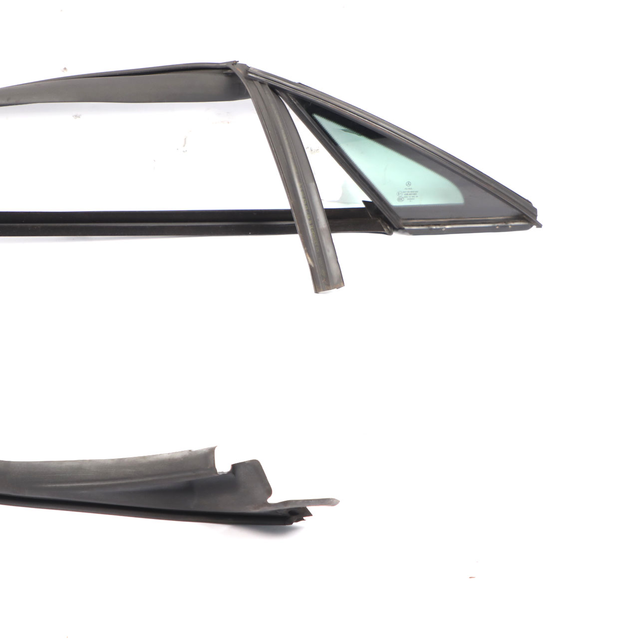 Mercedes C207 Quarter Side Window Rear Left N/S Seal Side Triangle Glass AS2