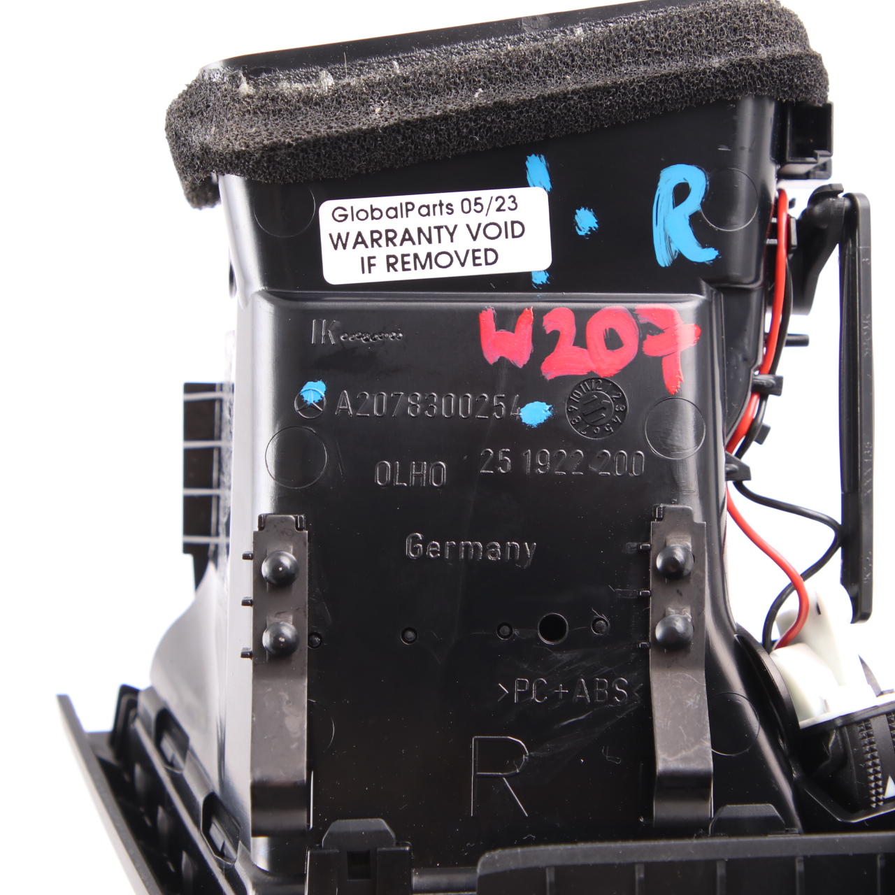 Luftauslass Mercedes W207 C207 Armaturenbret Düse Rechts Vorderseite A2078300254