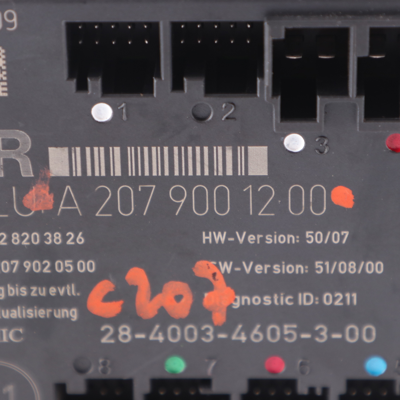 Mercedes C207 W207 Türmodul vorne rechts Steuergerät ECU A2079001200