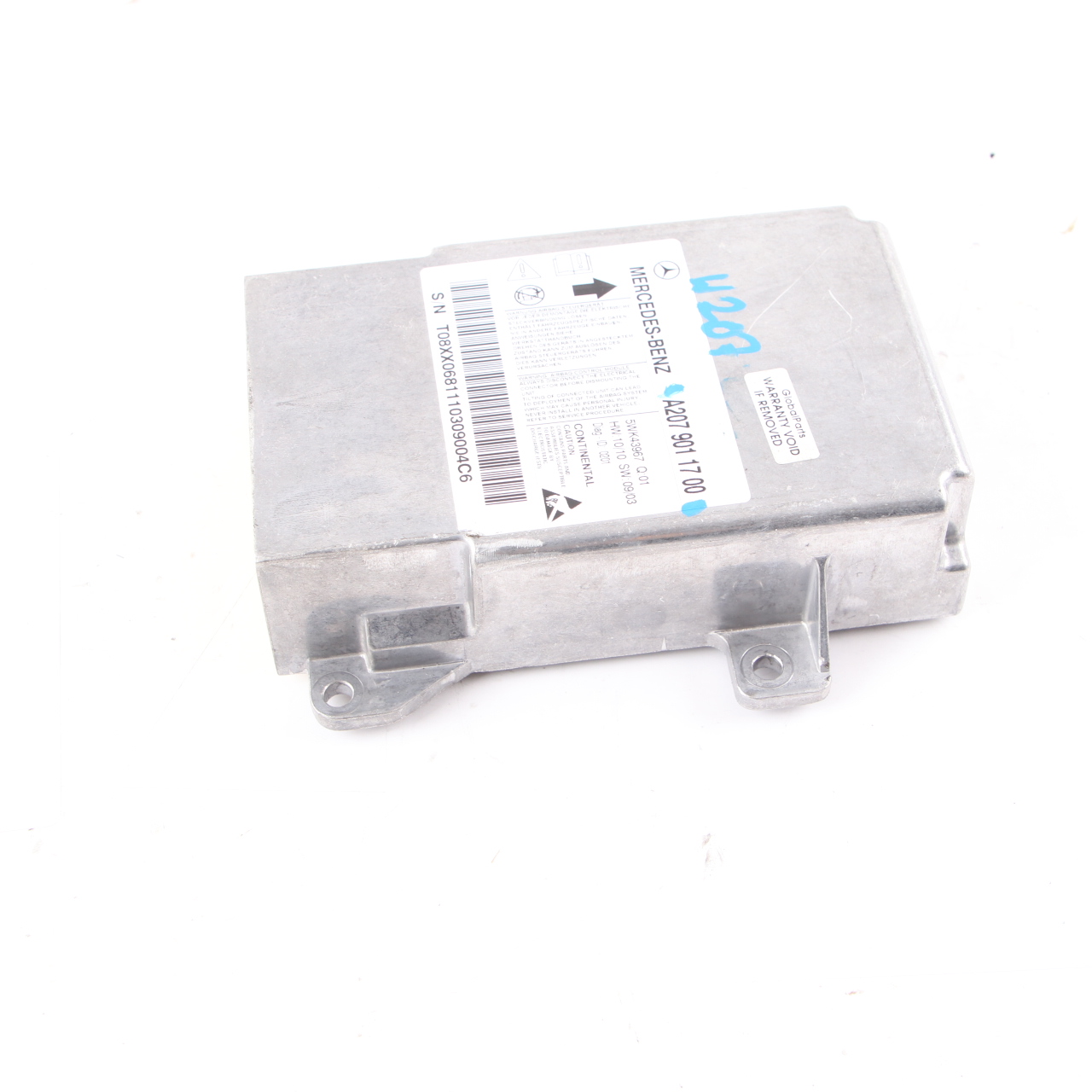 Airbag Modul Mercedes W204 W207 SRS Steuergerät ECU A2079011700