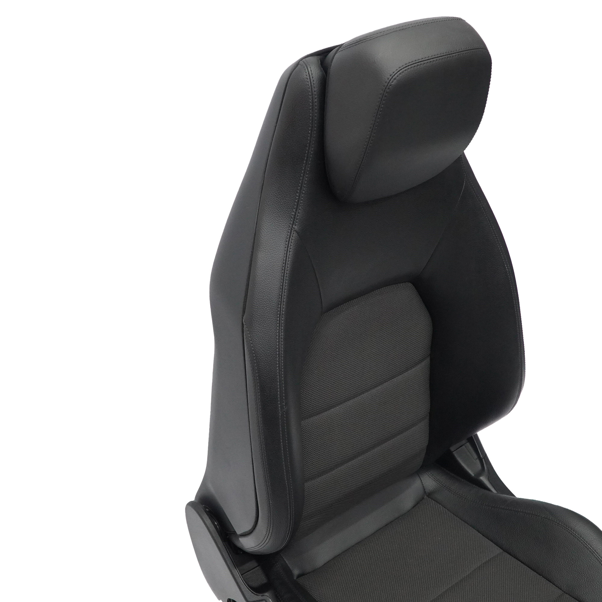 Vorder sitz Mercedes C204 C207 Coupe Links Stoff Leder Schwarz