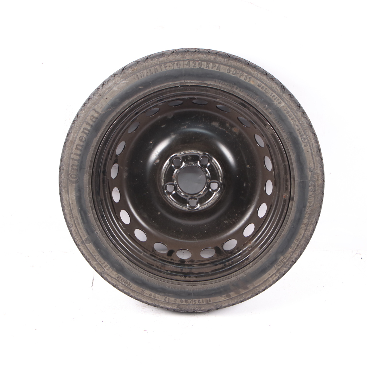 Mercedes W203 C209 Spare Wheel Steel Tyre R16 7J ET:37 125/80 A2094000302