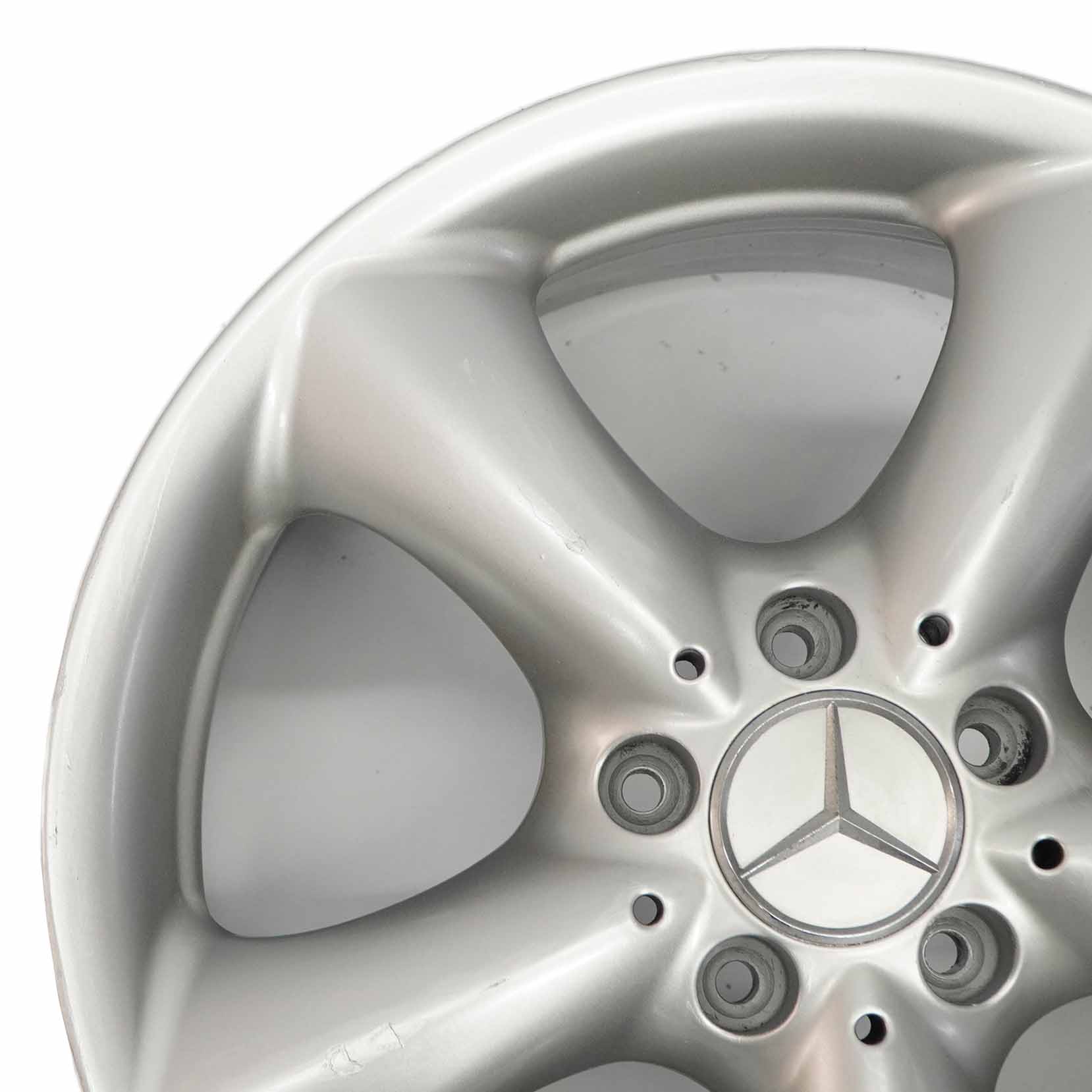 Mercedes W203 W209 Silberne Leichtmetall felge vorne 17" ET:36 7,5J A2094010502