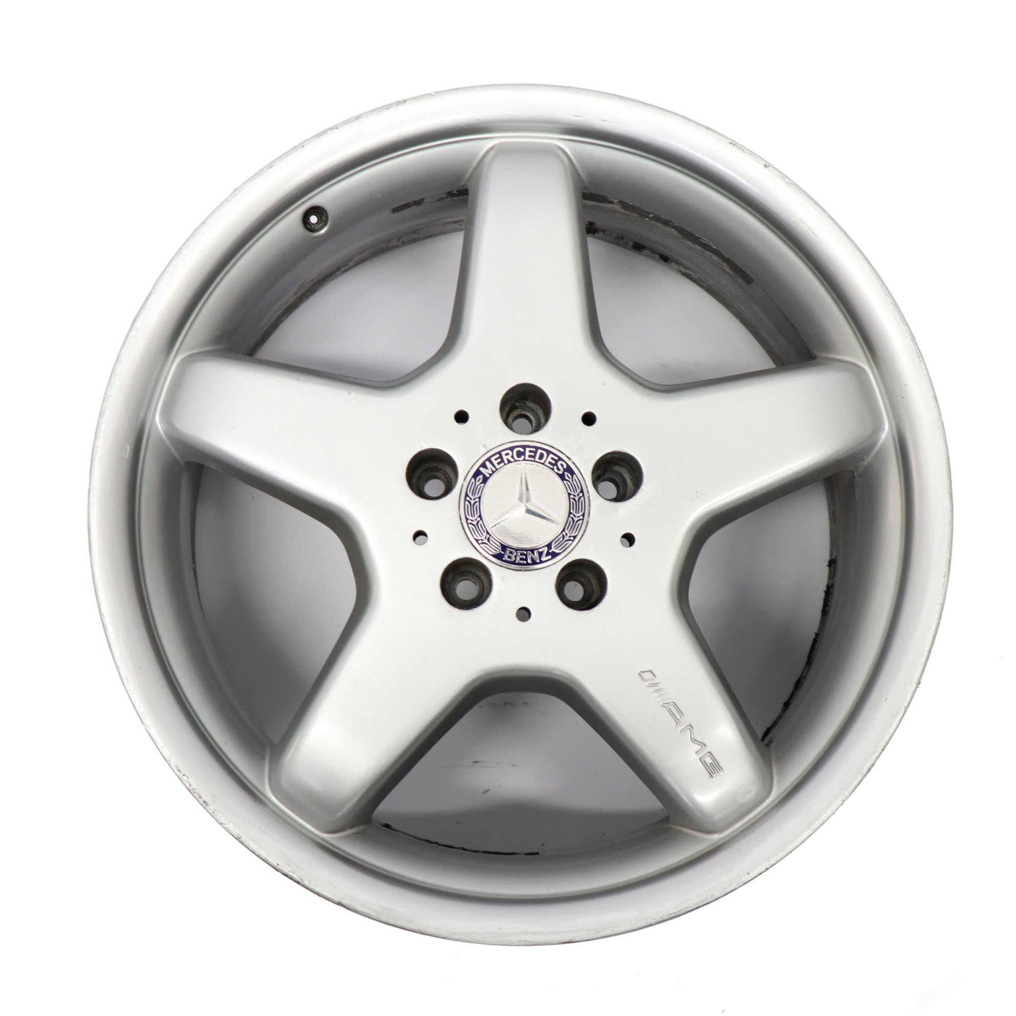 Mercedes W209 C209 Silberne Leichtmetallfelge hinten 18" 8.5J ET:30 A2094011702