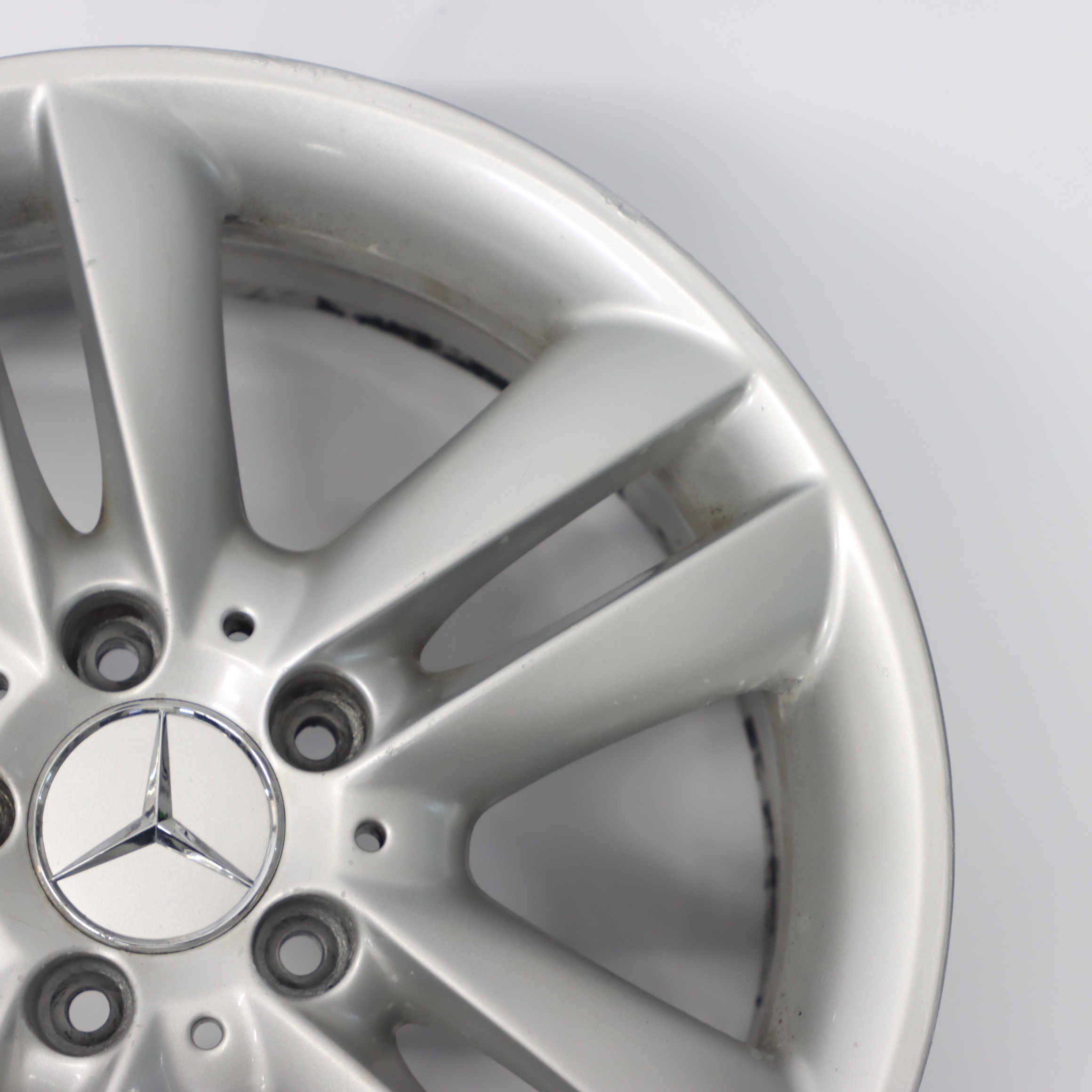 Mercedes C209 Silberne Leicht metall felge 17" 7.5J ET:36 A2094014102