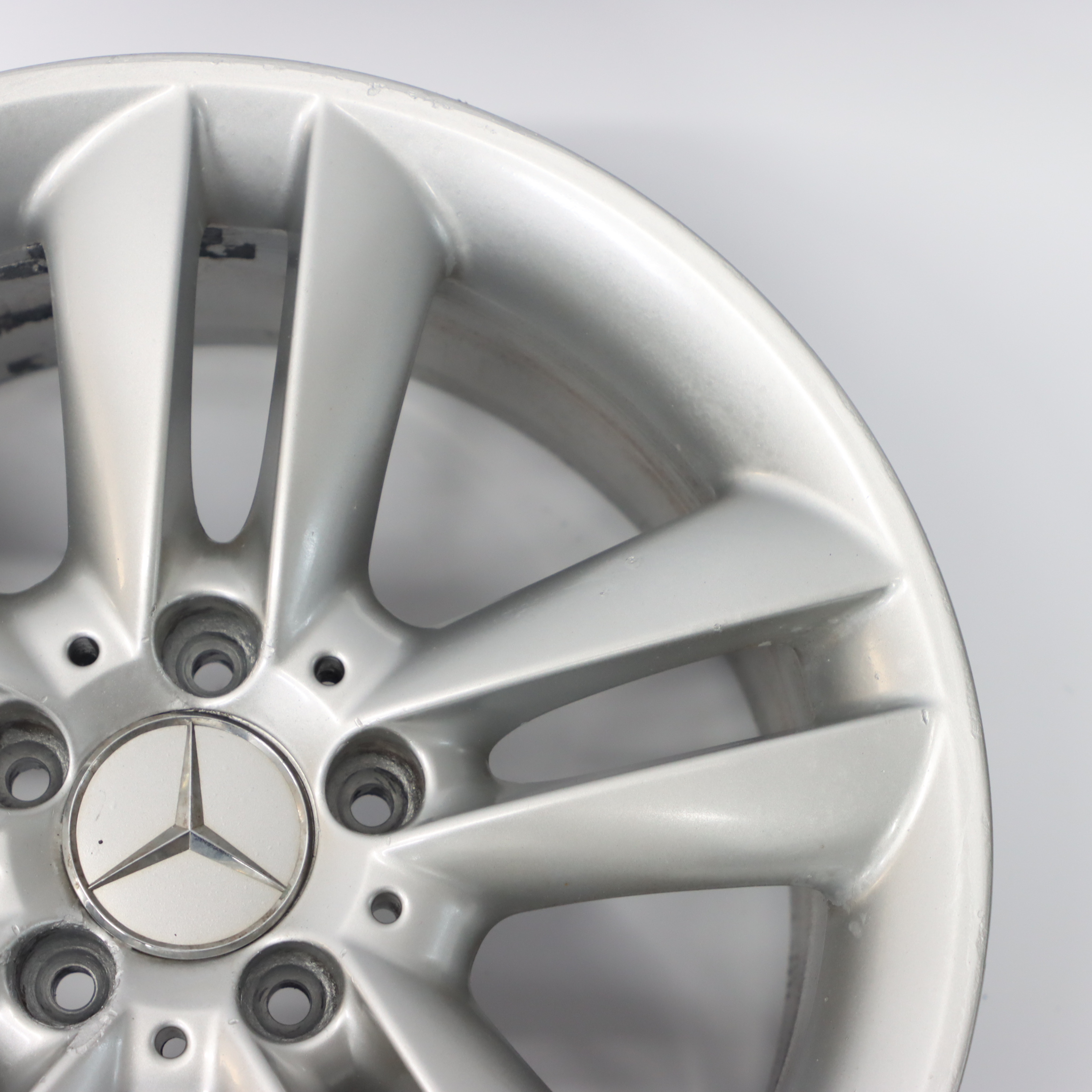 Mercedes C209 Silberne Leicht metall felge 17" 8.5J ET:30 A2094014302