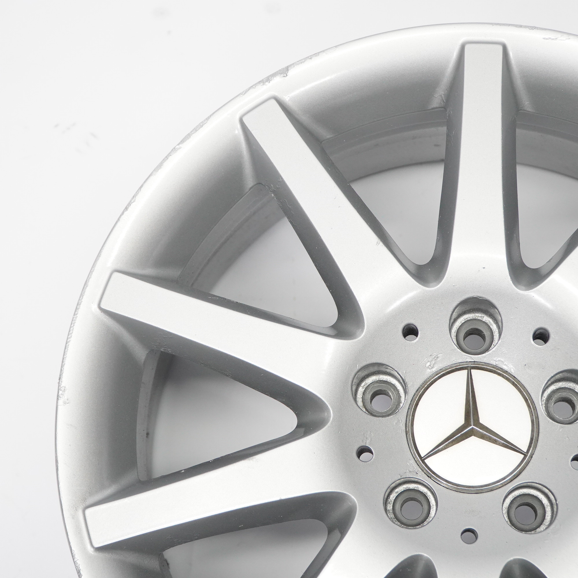 Mercedes C209 Jante Alliage Argentée Double Rayon 17" 7.5J ET:36 A2094014402