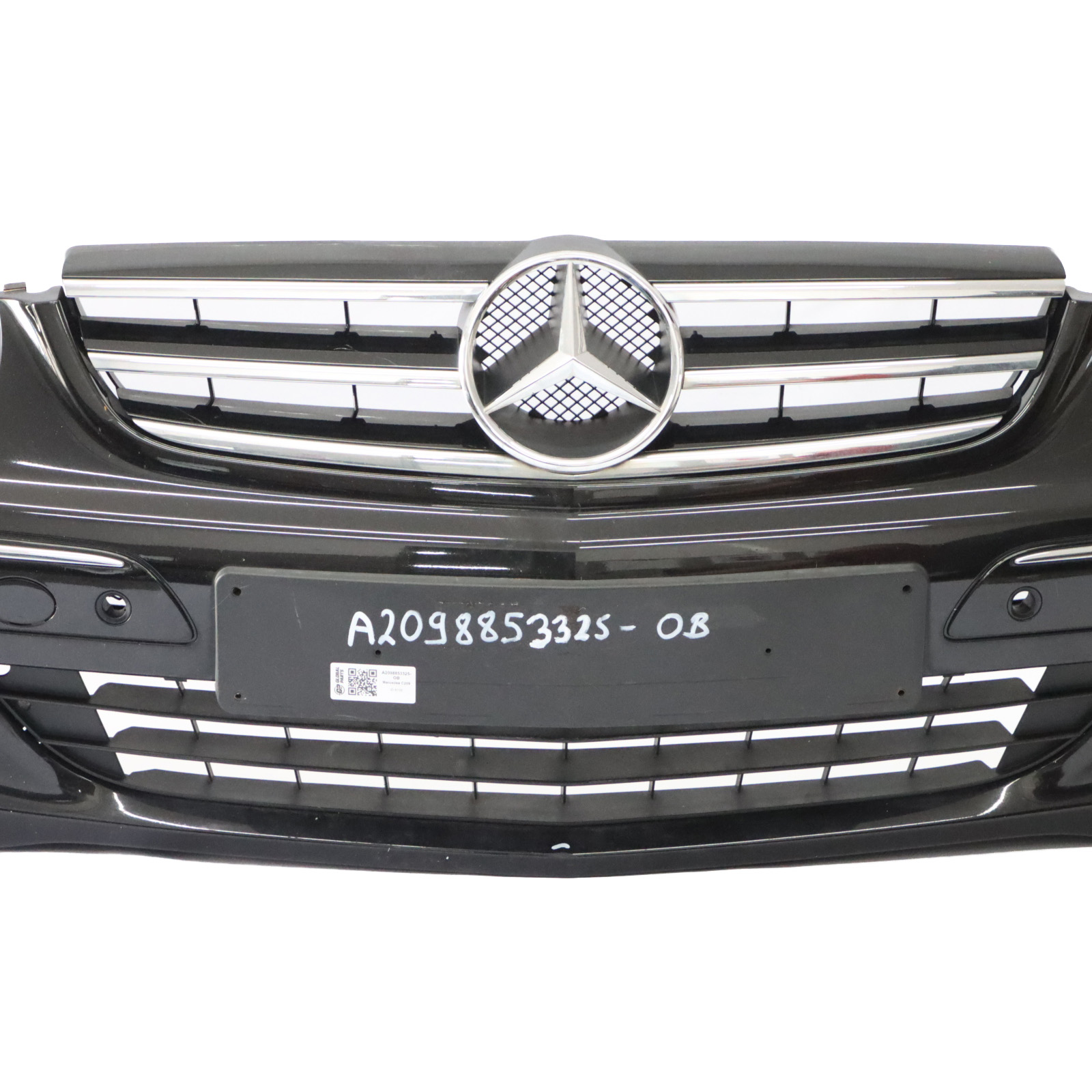 Mercedes W209 Zderzak Przedni Obsidian Black Metallic - 197