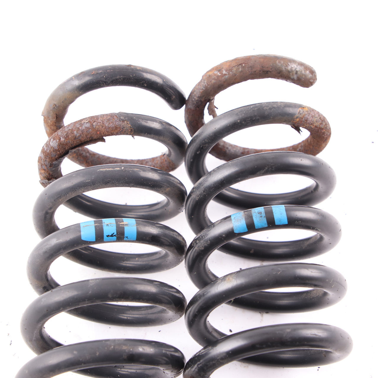 Mercedes S203 S210 Coil Spring Rear Axle Suspension Set Blue Marking A2103243404