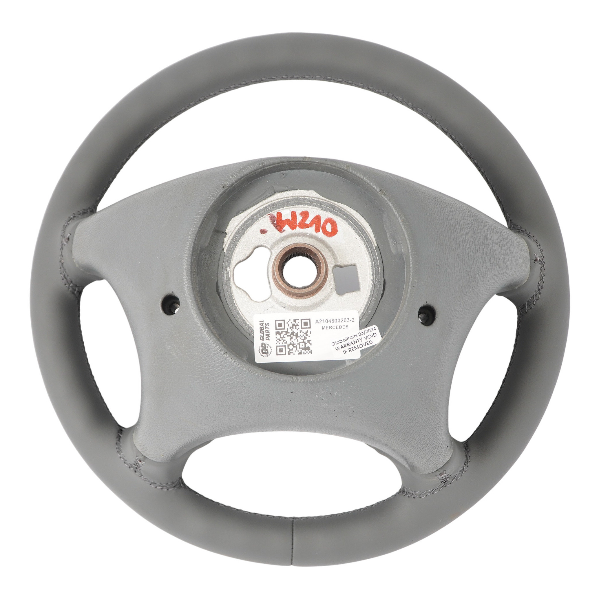 Mercedes W210 S210 CLK C208 W208 A208 NEW Grey Leather Steering Wheel