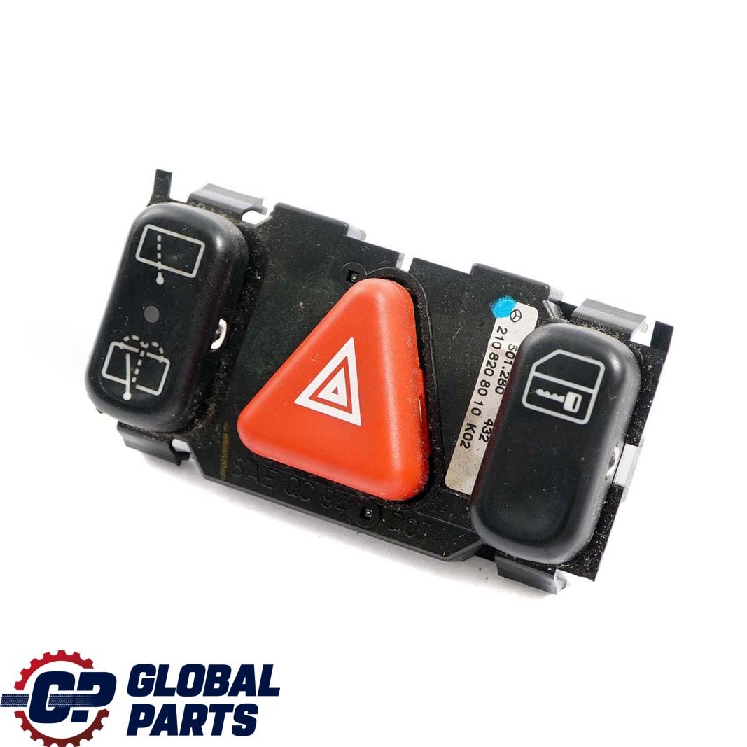 Mercedes-Benz C E W202 W210 Warnblinker Schalterblock Bedienteil A2108208010