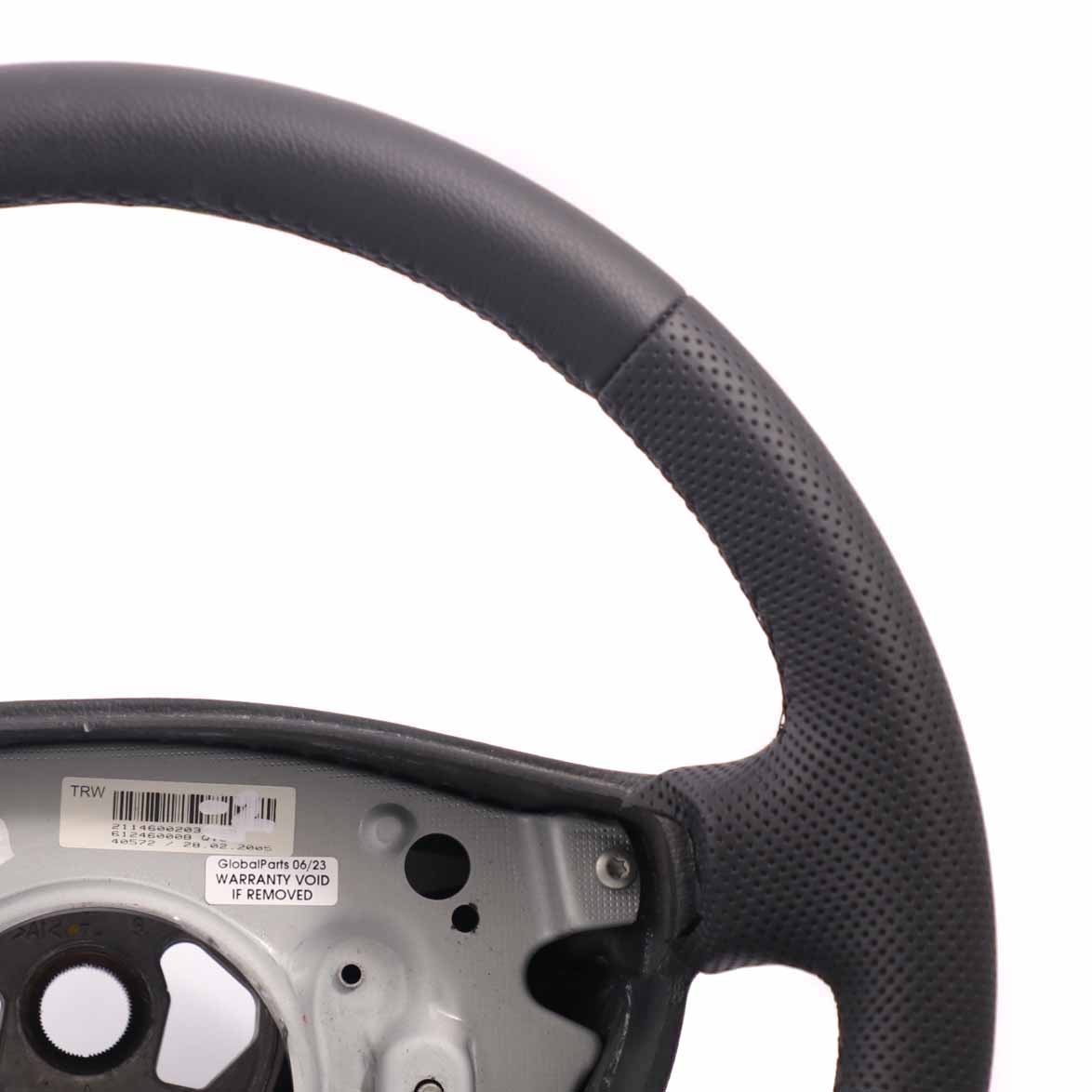 Mercedes-Benz E-Class W211 NEW Black Leather Steering Wheel with Black Threads