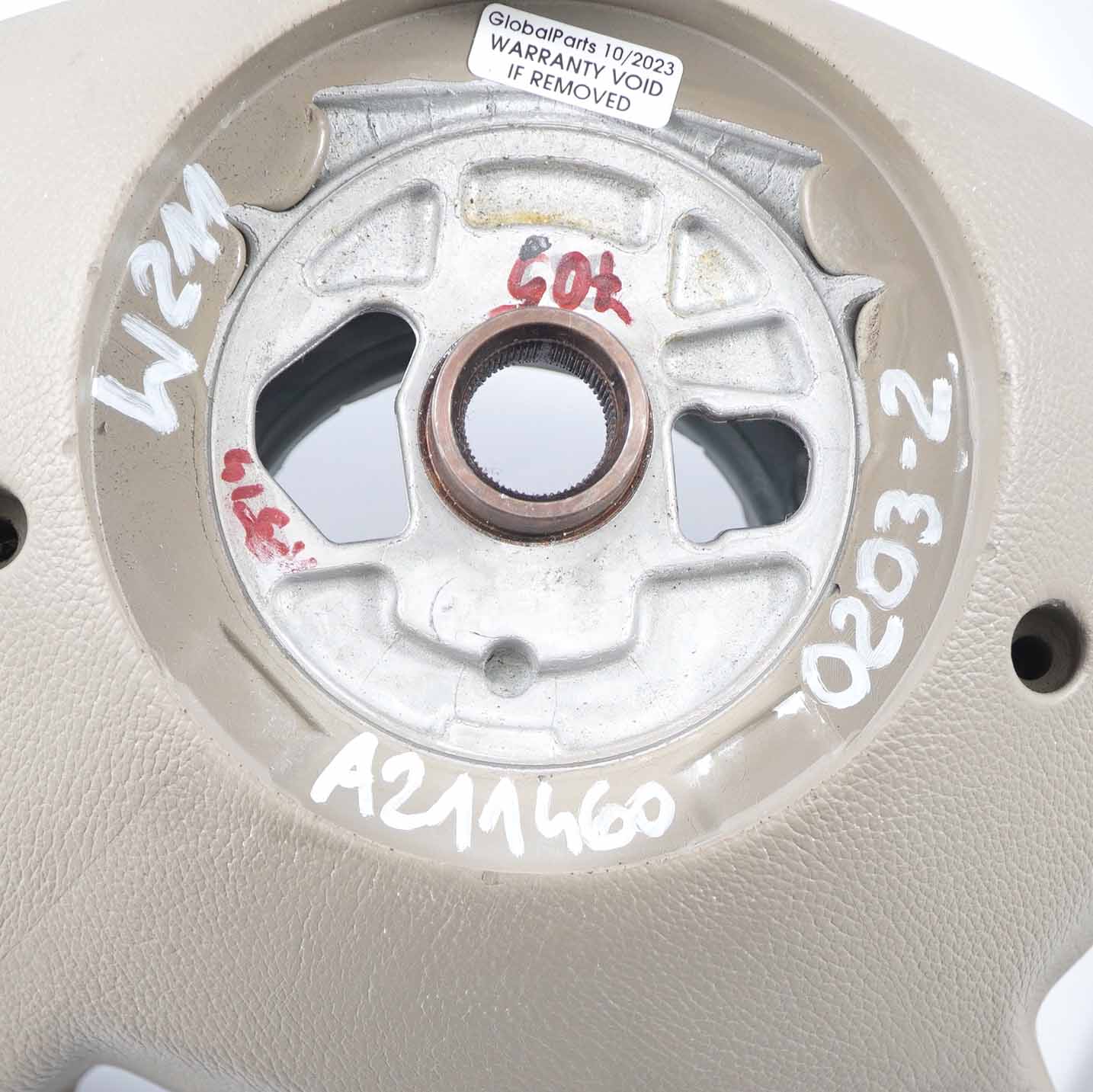 Mercedes W211 NEW Beige Leather Steering Wheel 4 Spoke A2114600203