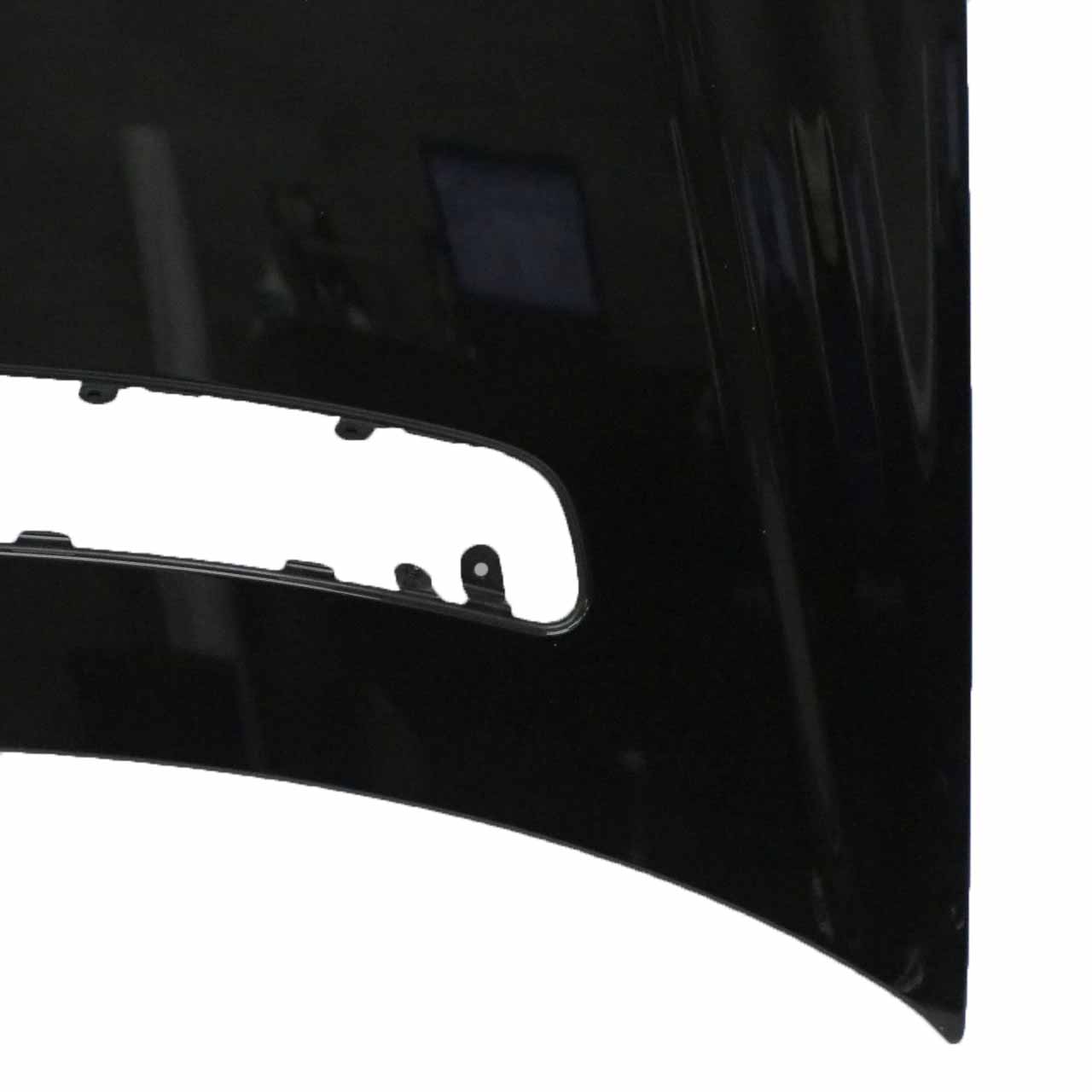 Mercedes W211 Hood Bonnet Trim Panel Covering Melanite Black Metallic - 185