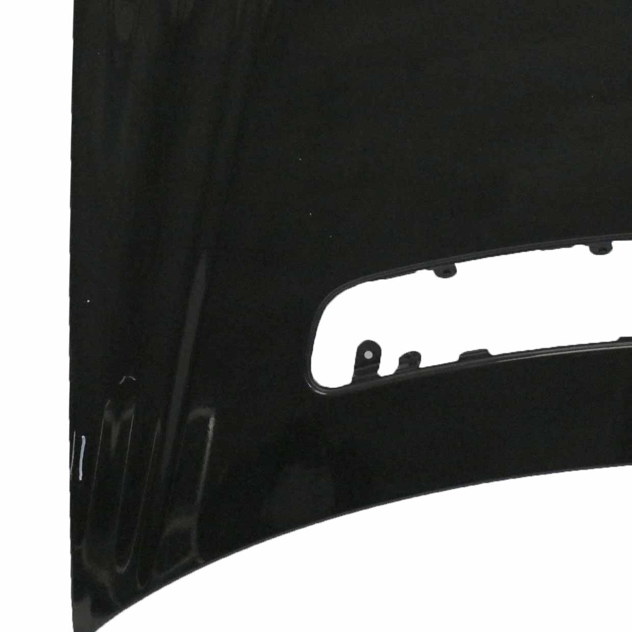 Mercedes W211 Hood Bonnet Trim Panel Covering Melanite Black Metallic - 185